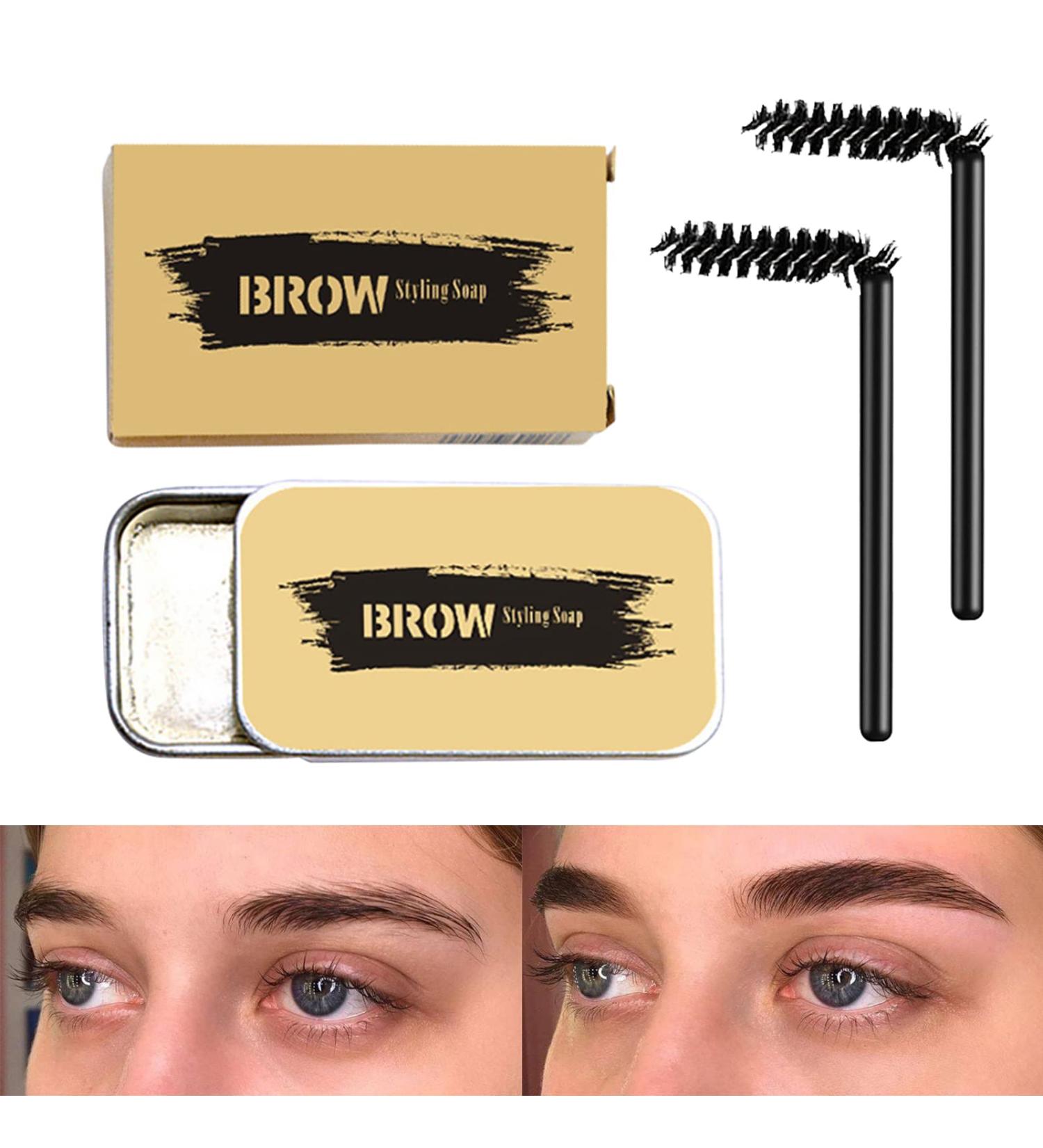  SEMINISMAR Eyebrow Gel Soap Kit Soap Brows Control Freak Eyebrow Soap Eyebrow Gel Waterproof and Long-Lasting Eyebrow Soap Eyebrow Styling Gel Soap Brow Lift Eyebrow Kit 2 PCS - Buy Online on GoSupps.com