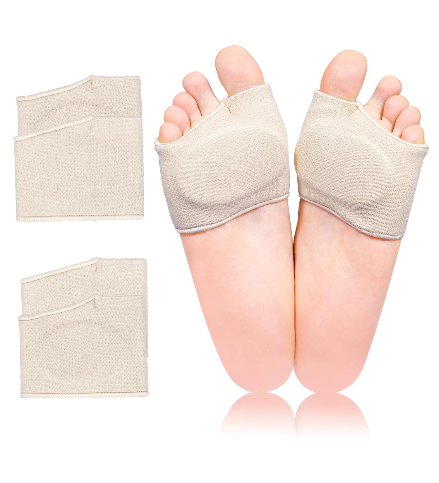 Metatarsal Pads with Gel for Men & Women - Relief for Morton s Neuroma & Metatarsalgia | 2 Pair Beige - Buy Online on GoSupps.com