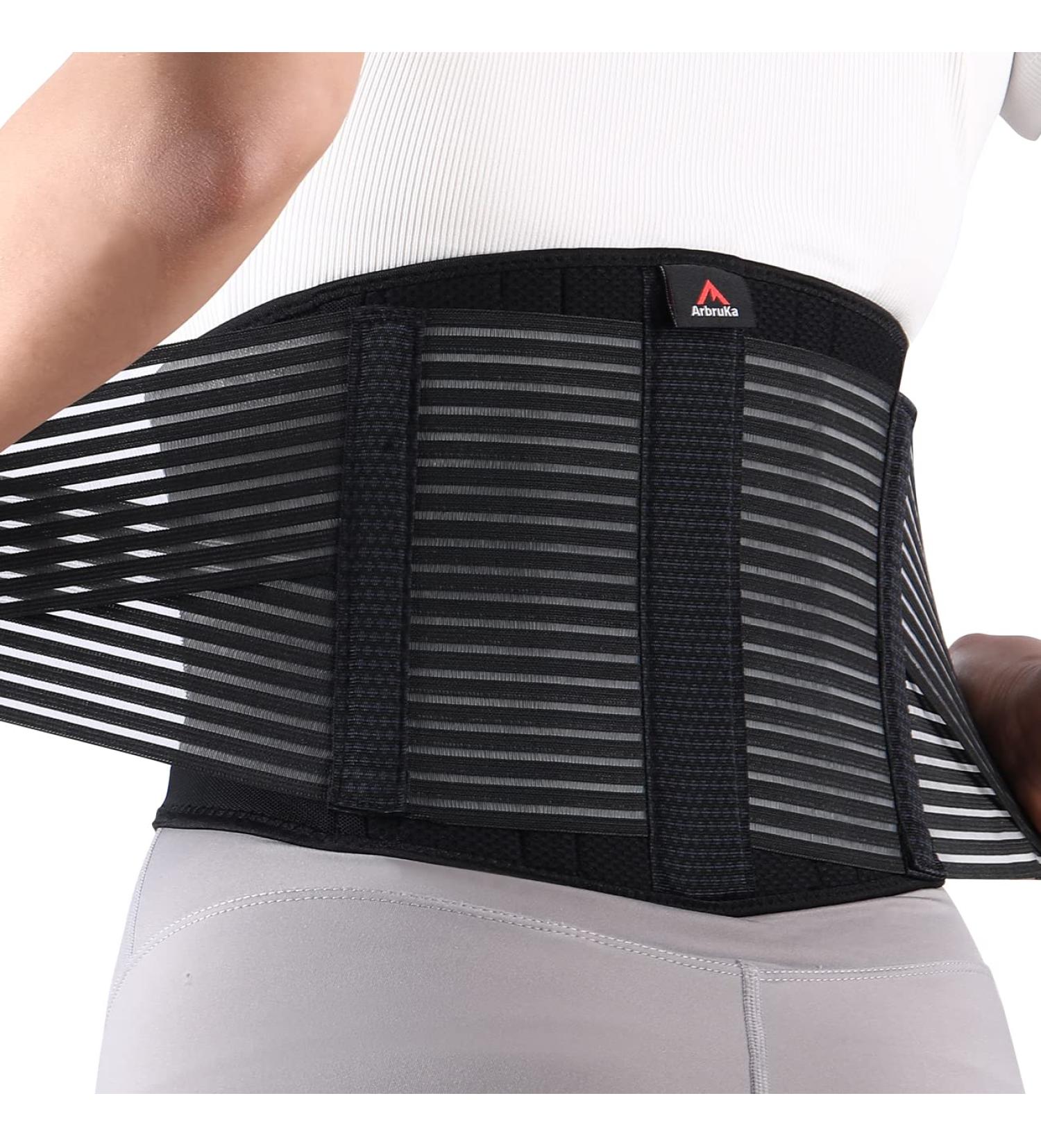Back Brace Lumbar Support Belt for Lower Back Pain Relief - Heavy Lifting, Sciatica, Herniated Disc - Compression Belt for Men and Women - Large - Buy Online on GoSupps.com