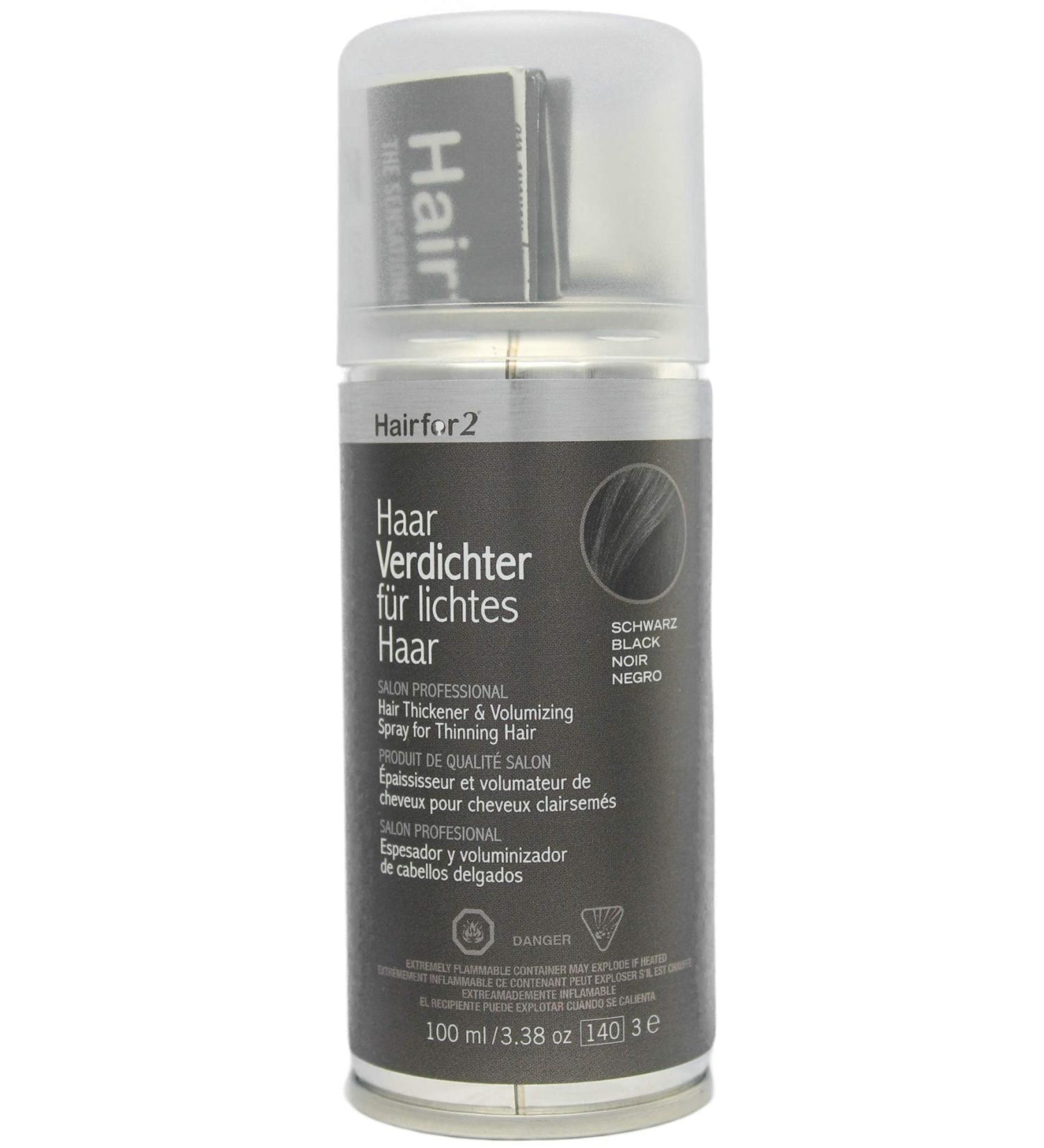 Unisex Hair Thickening Spray Black 100ml/3.38oz - Buy Online on GoSupps.com
