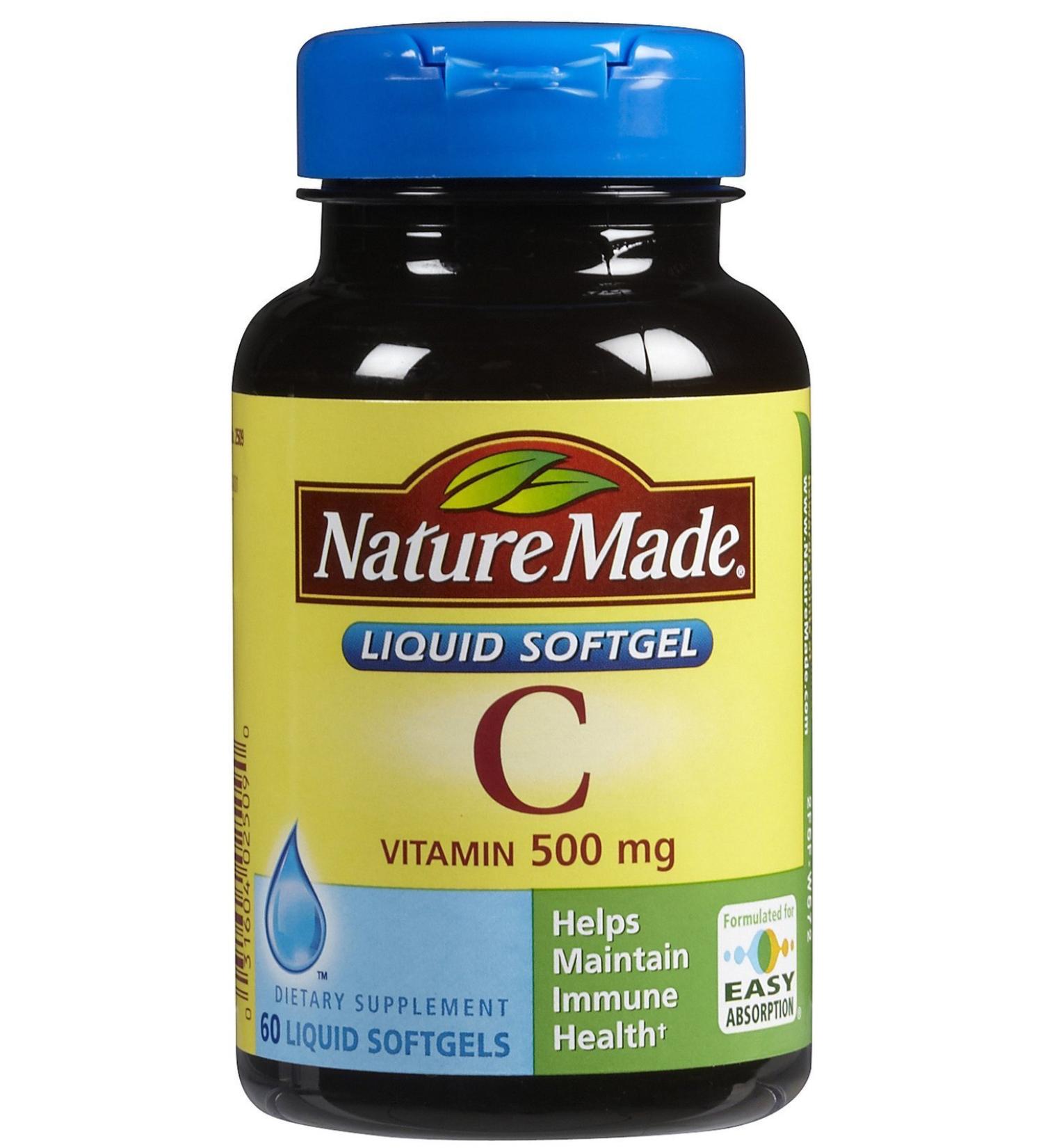 Nature Made Vitamin C 500 Mg Softgels 60-Count