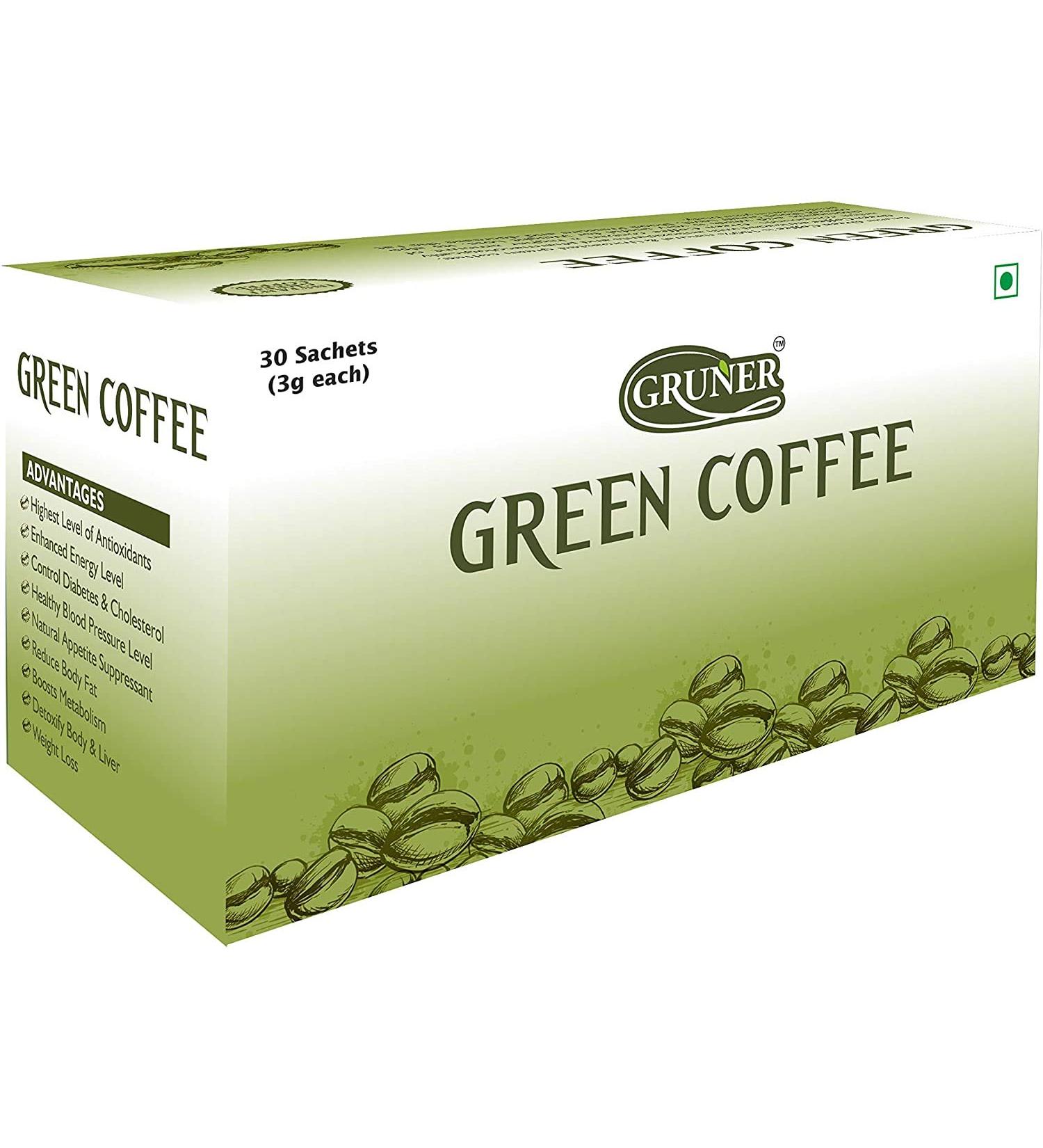 Green Coffee 100% natural - Natural Flavor - 30 Sachets - Buy Online on GoSupps.com