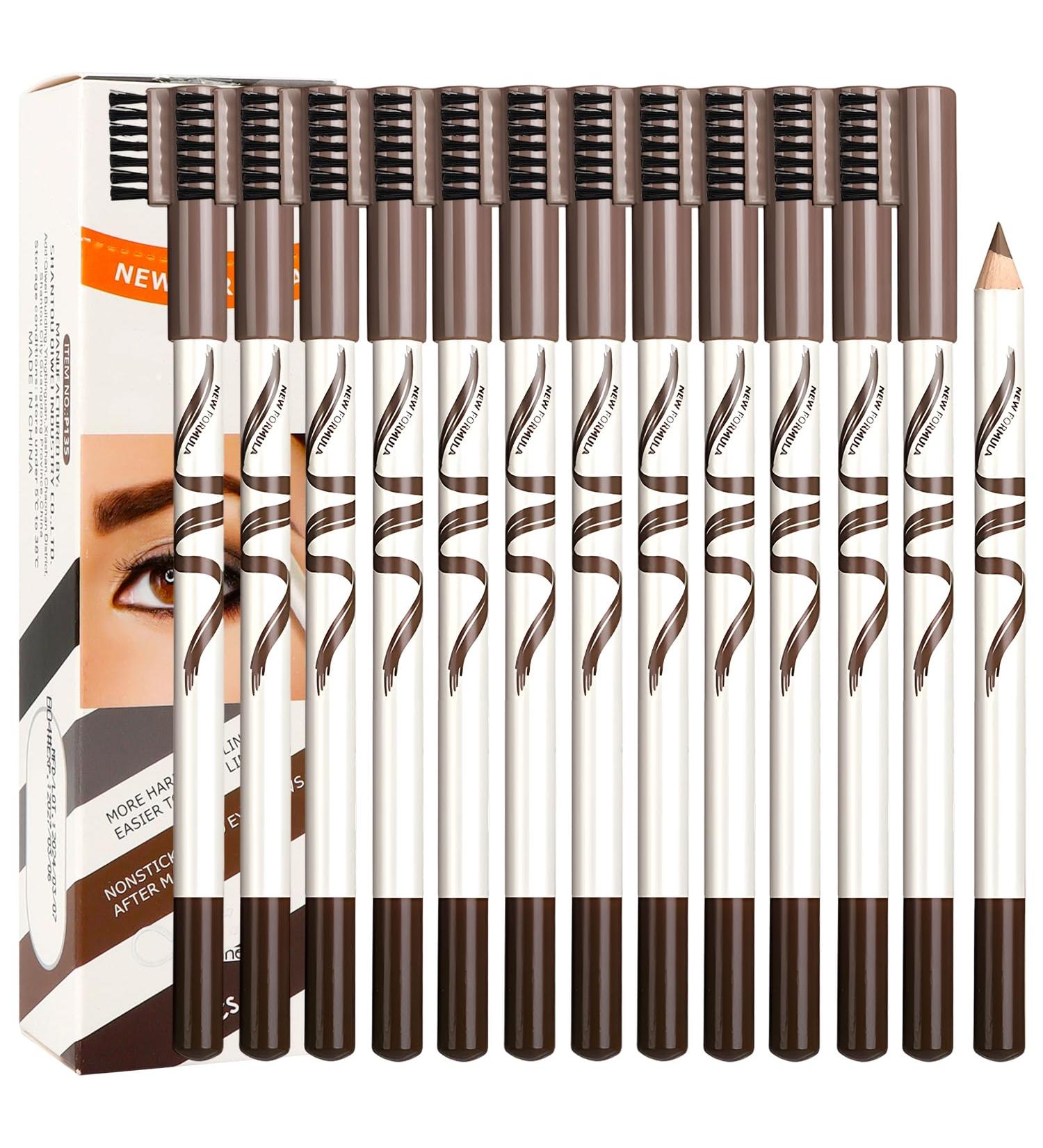 Crayon sourcils en bois double extr mit tanche et r sistant aux taches adapt aux d butants pour sourcils naturels (marron) - Buy Online on GoSupps.com