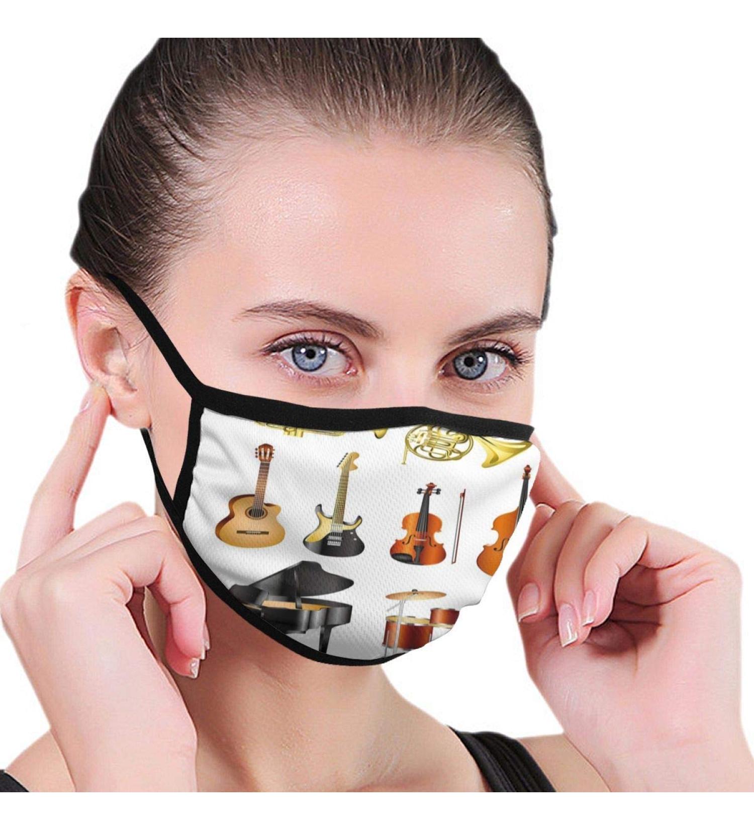 Collection of musical instruments Symphony Orchestra women men anti wind dust protection protective cover for skiing camping travel safety daily use