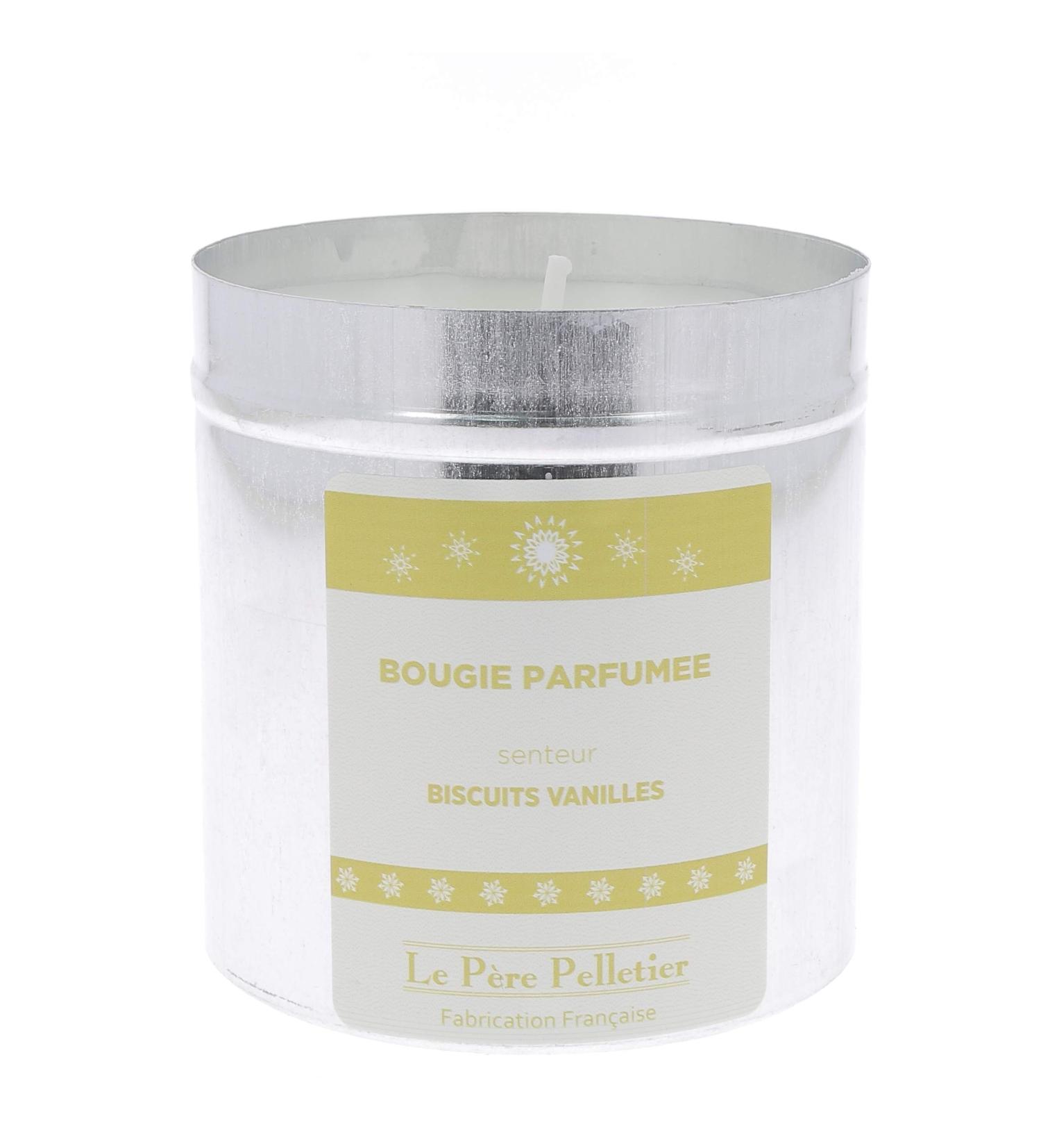 Le P re Pelletier AM04023020728 Candle Tin Aluminium Biscuits Vanilla