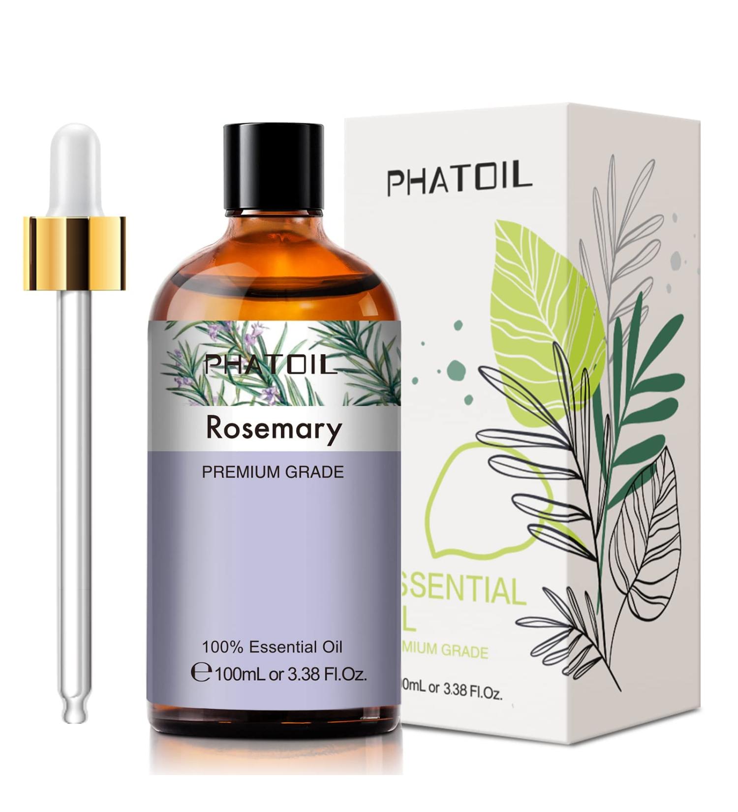 PHATOIL Pure Premium Grade Rosemary Essential Oil 100ML for Diffuser, Humidifier & Aromatherapy - Buy Online on GoSupps.com