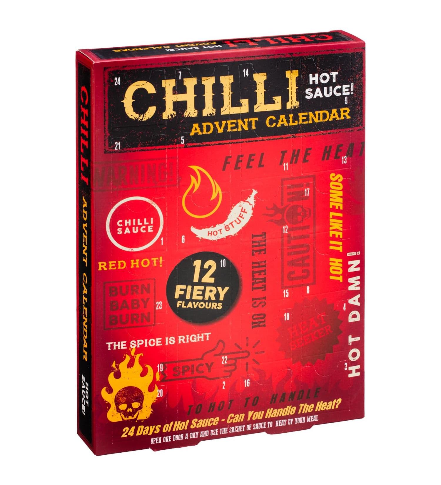 Chilli Advent Calendar for Chilly Lovers- 24 Days of Hot Sauce - Buy Online on GoSupps.com