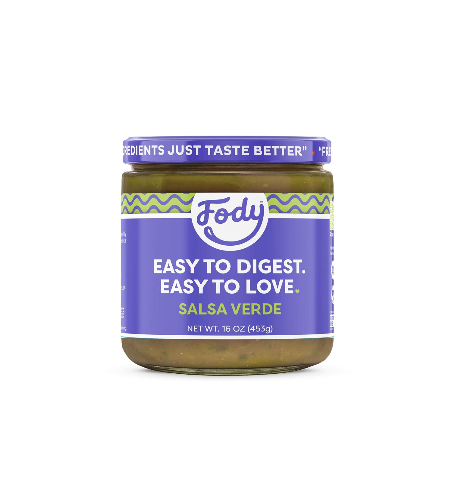 Fody Foods Keto-Friendly Salsa Verde | Low FODMAP, Gluten-Free, IBS-Friendly | Fire Roasted Flavor - Buy Online on GoSupps.com