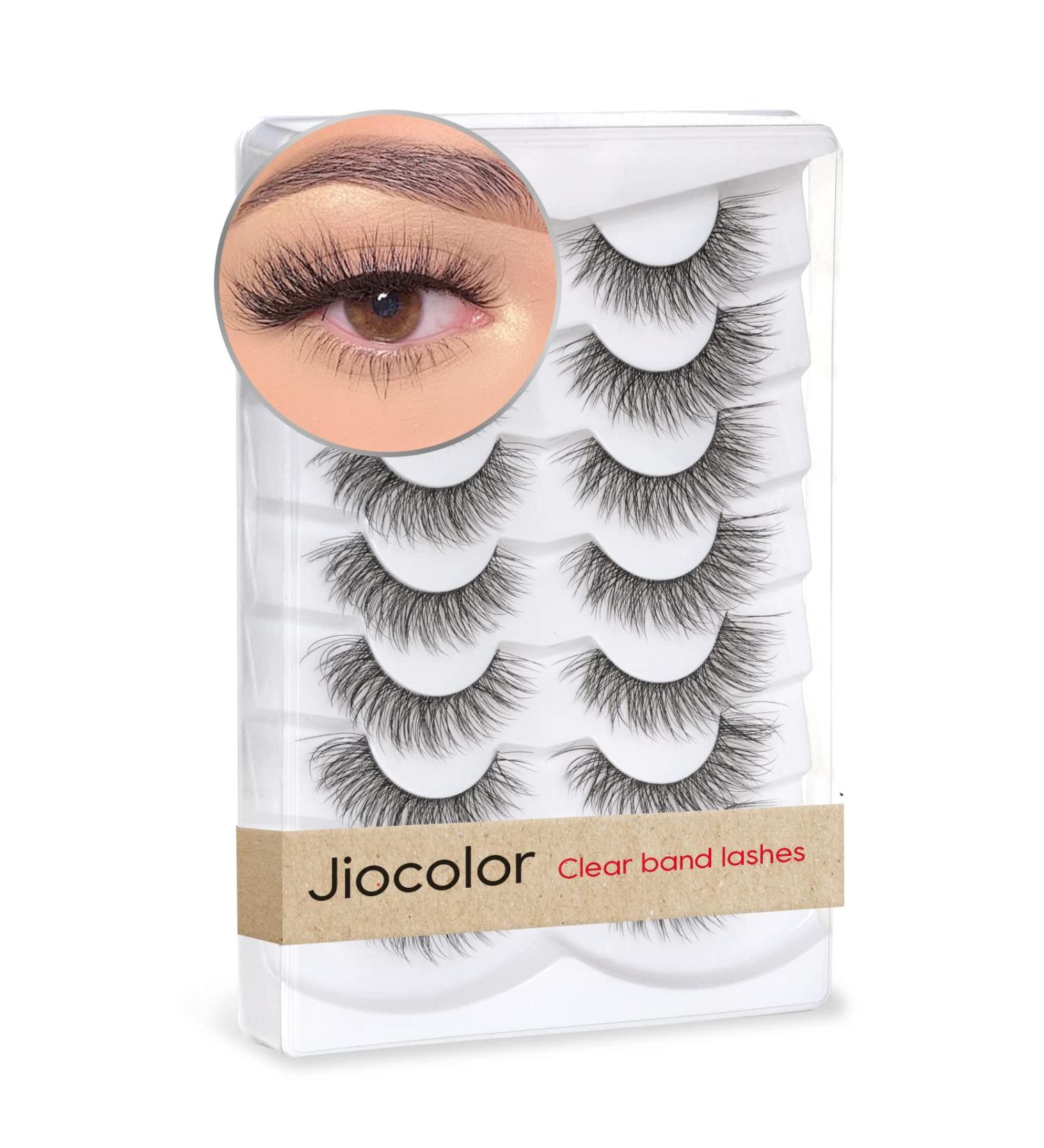 Jiocolor 3D Faux Mink False Eyelashes - Fluffy Wispy Natural Lashes - 7 Pairs DJ-20 (8mm-14mm) - Buy Online on GoSupps.com