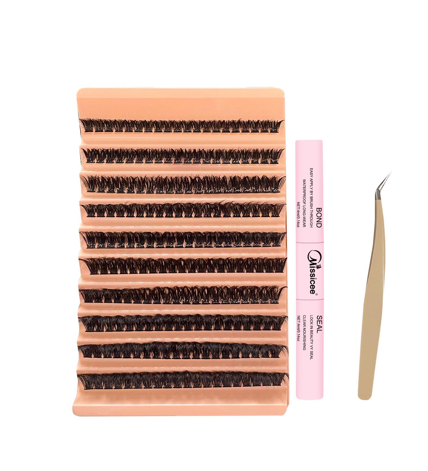 Missicee 80D Cluster Lashes DIY Lash Extension Kit