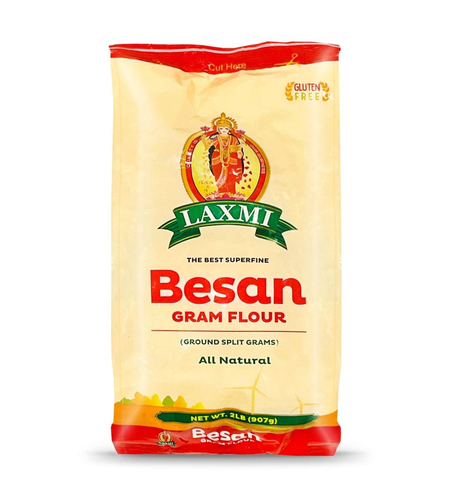Laxmi Gram (Besan) Flour 2lb - High-Quality Indian Chickpea Flour - Buy Online on GoSupps.com