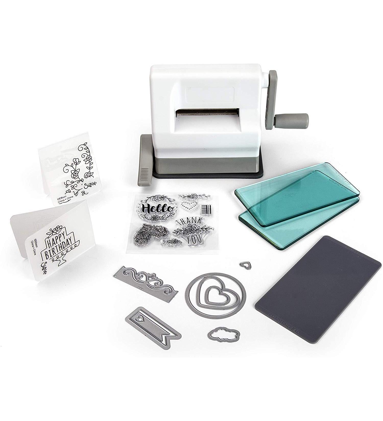 Sizzix Sidekick Starter Kit 661770: Portable Manual Die Cutting & Embossing Machine for Arts, Crafts, Scrapbooking & Cardmaking | 6.35 cm Opening - Buy Online on GoSupps.com