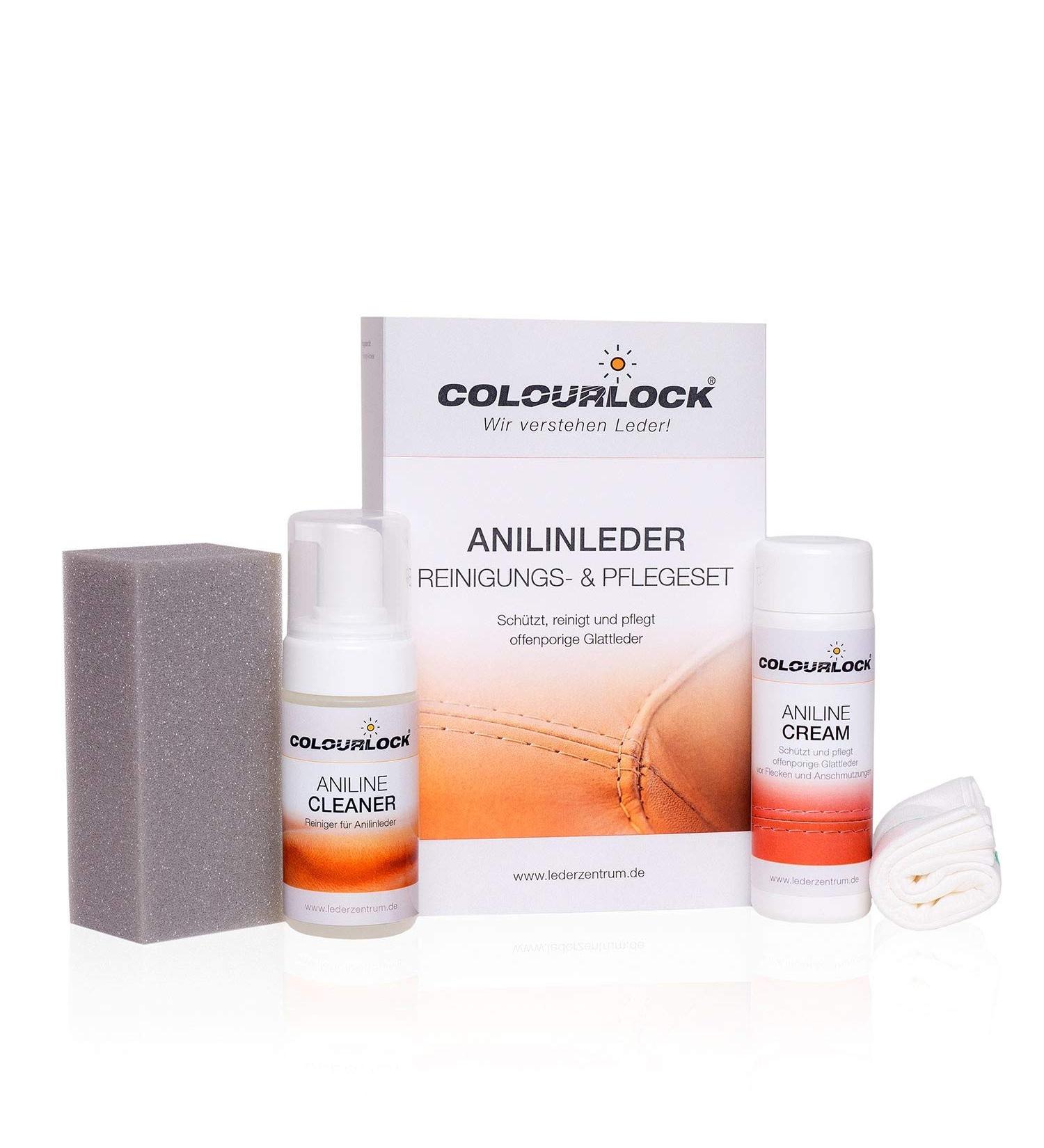 Buy COLOURLOCK Leather Care Set for Aniline Leather Natural Protection & Maintenance - Buy Online on GoSupps.com
