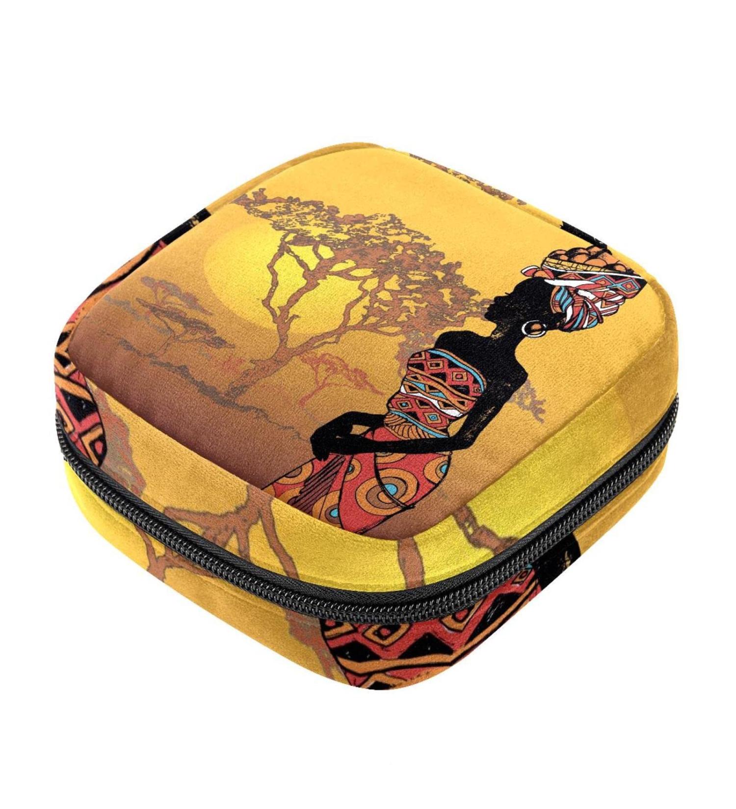 Beautiful African Print Women s Portable Period Pocket Ideal for Menstrual Cups & Breastfeeding Pads | Stylish & Functional Accessory for Teens and Women - Buy Online on GoSupps.com