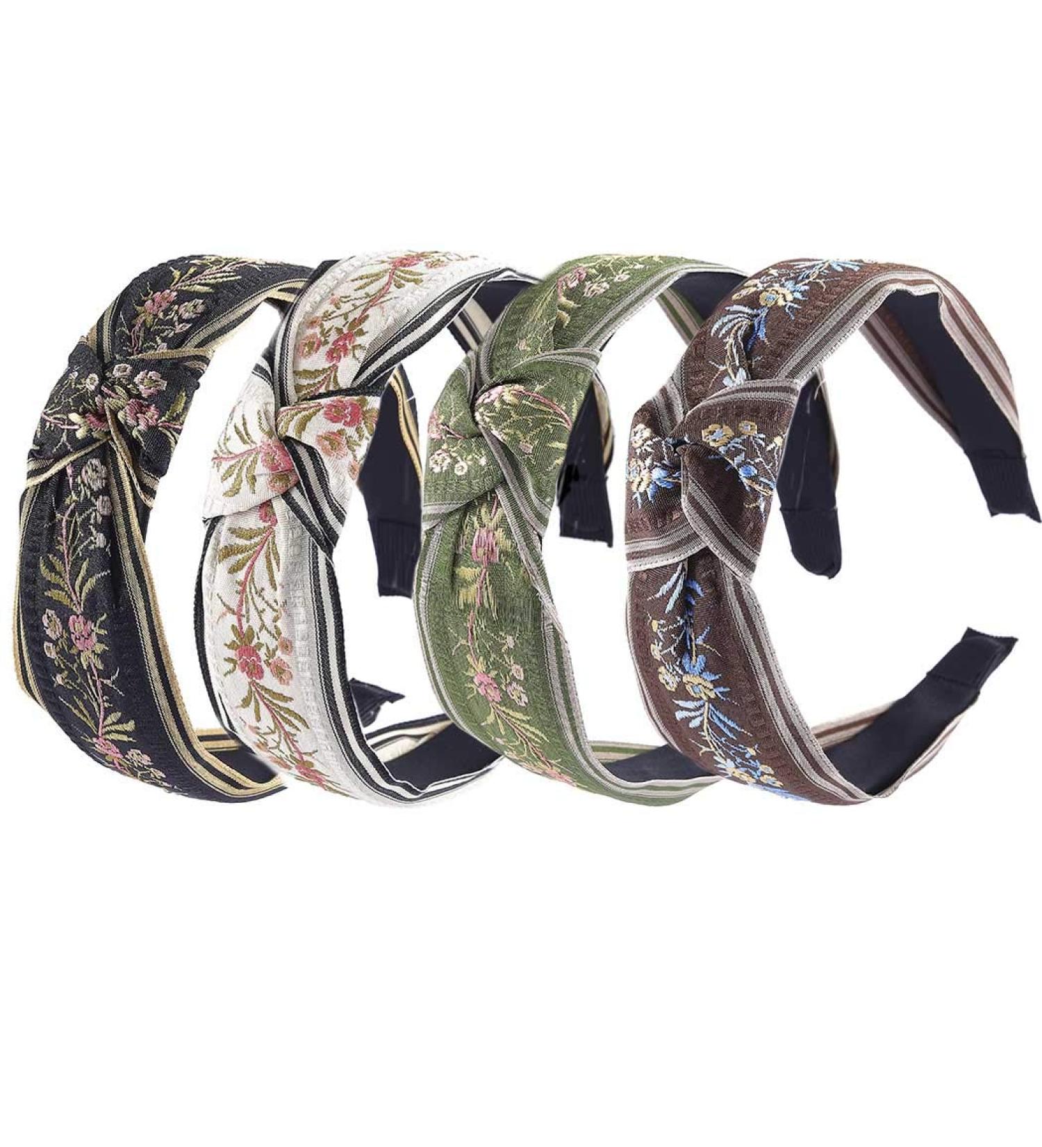 Bohend Boho Headband - Wide Knotted Sports Yoga Turban Hair Hoop for Women and Girls - Buy Online on GoSupps.com