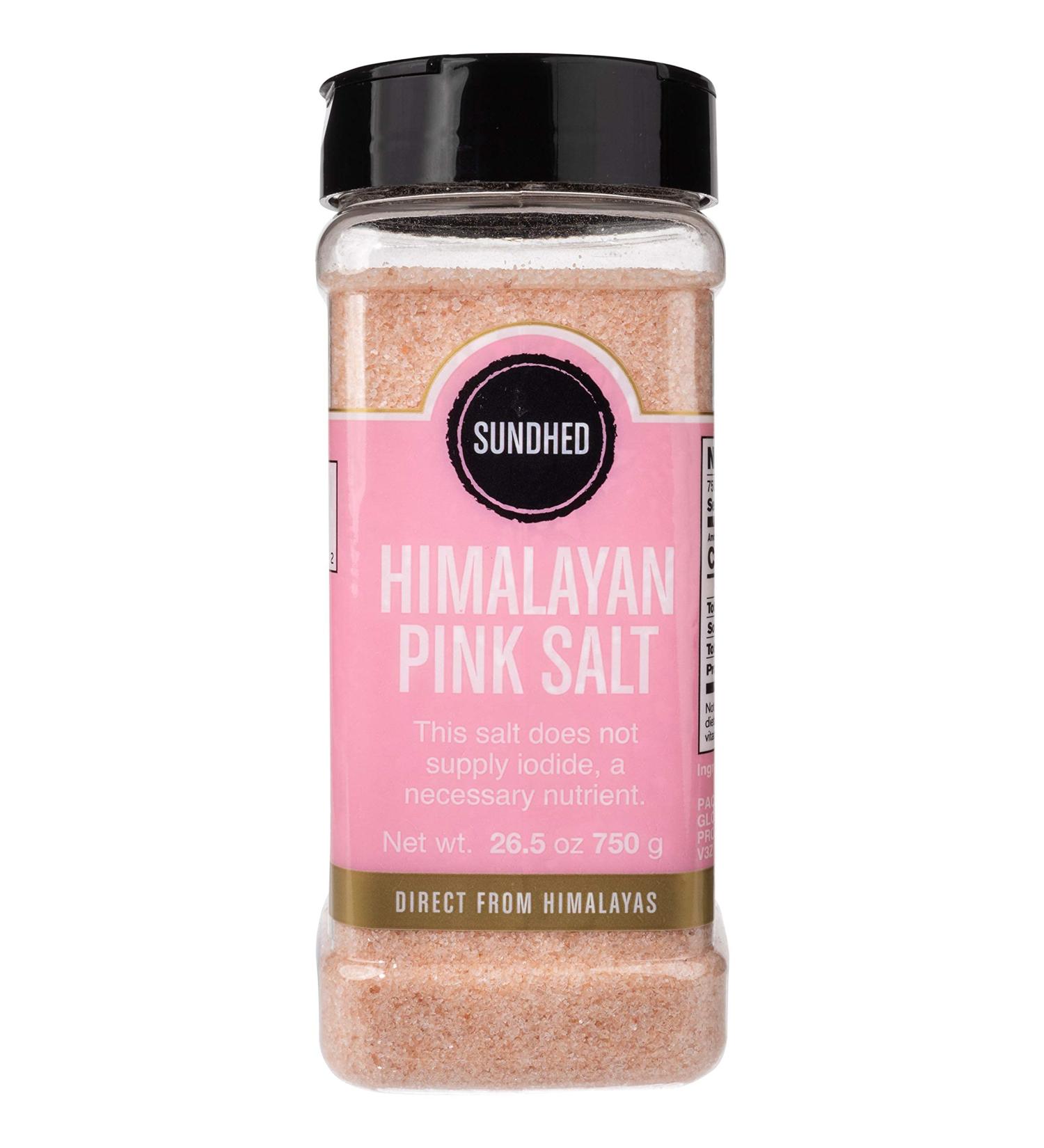 Sundhed Pink Himalayan Gourmet Salt Refill | 750g (26.45oz) Natural Rock Salt for Seasoning | Keto & Kosher Certified - Buy Online on GoSupps.com