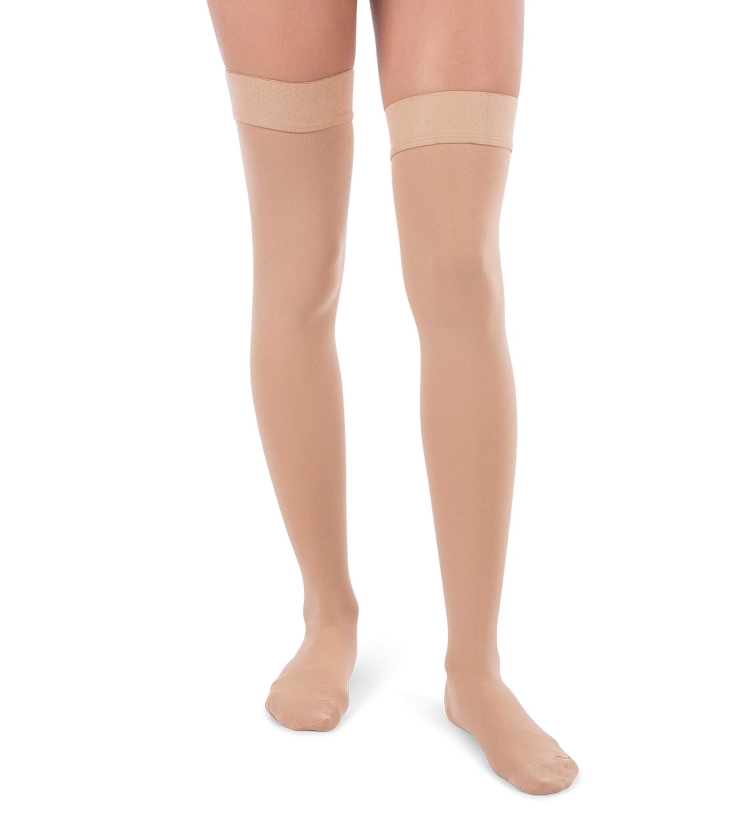 Jomi Compression Thigh High Stockings 30-40mmHg - Small Beige - Buy Online on GoSupps.com