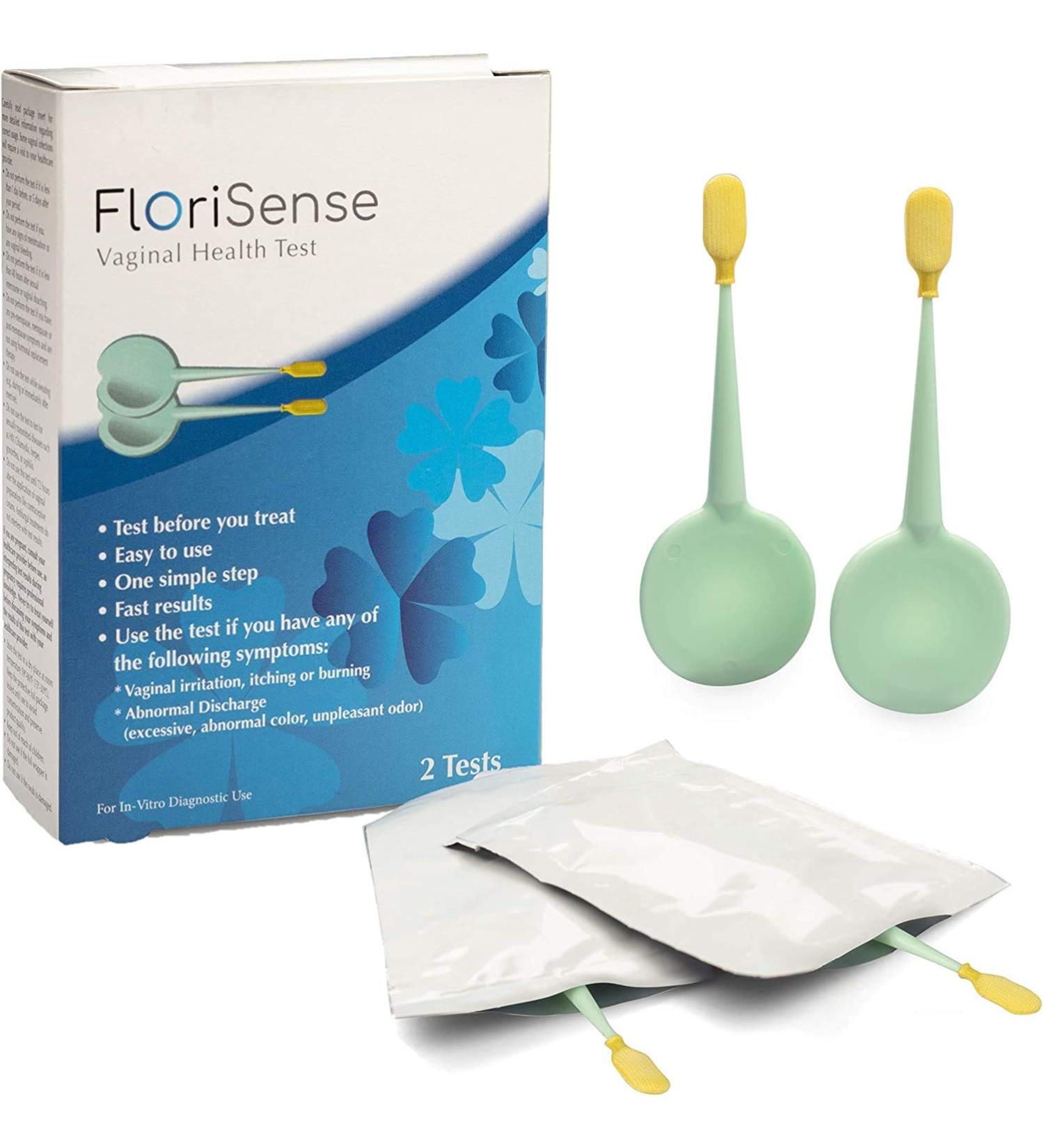 FloriSense Vaginal pH Acidity Test Kit for Women - 2 Swabs - Results in Seconds - Buy Online on GoSupps.com