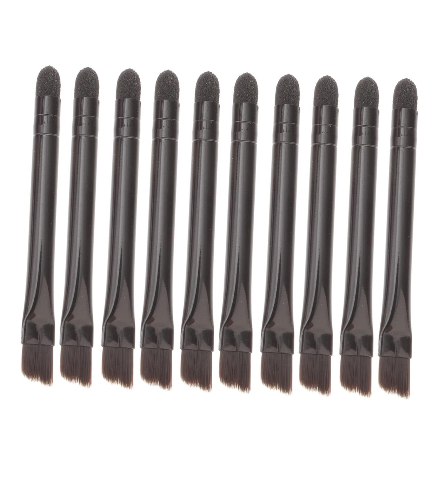 IWOWHERO 10 Pcs Eye Shadow Brush Makeup Brush Kit Cosmetic Makeup Eyeshadow Women Eyeshadow Brush Nylon Black - Buy Online on GoSupps.com