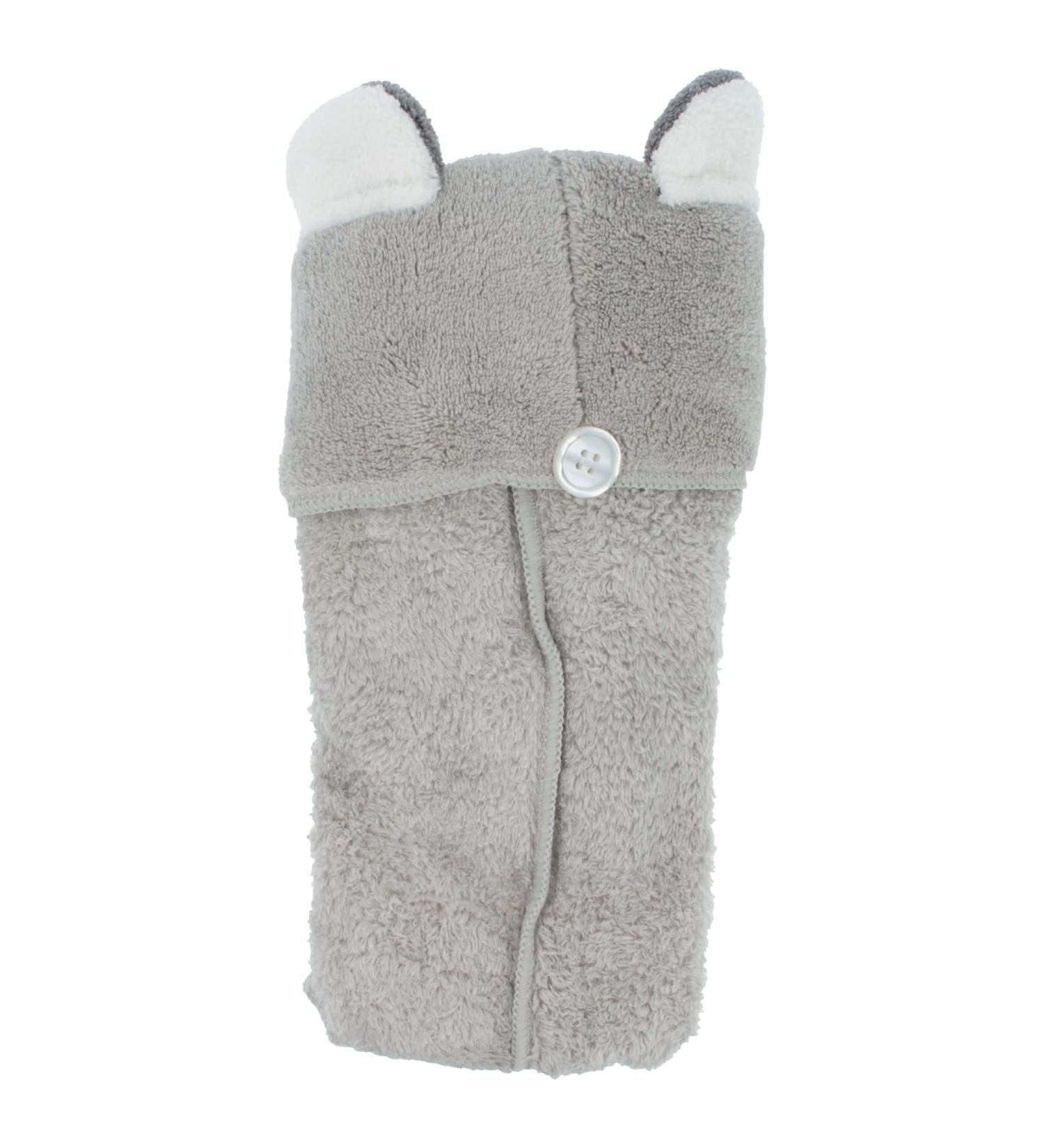 Parsa Beauty Nature Kids Haarturban with Koala Ears | Eco-Friendly Oeko-Tex Microfiber Hair Towel for Quick Gentle Drying - Buy Online on GoSupps.com