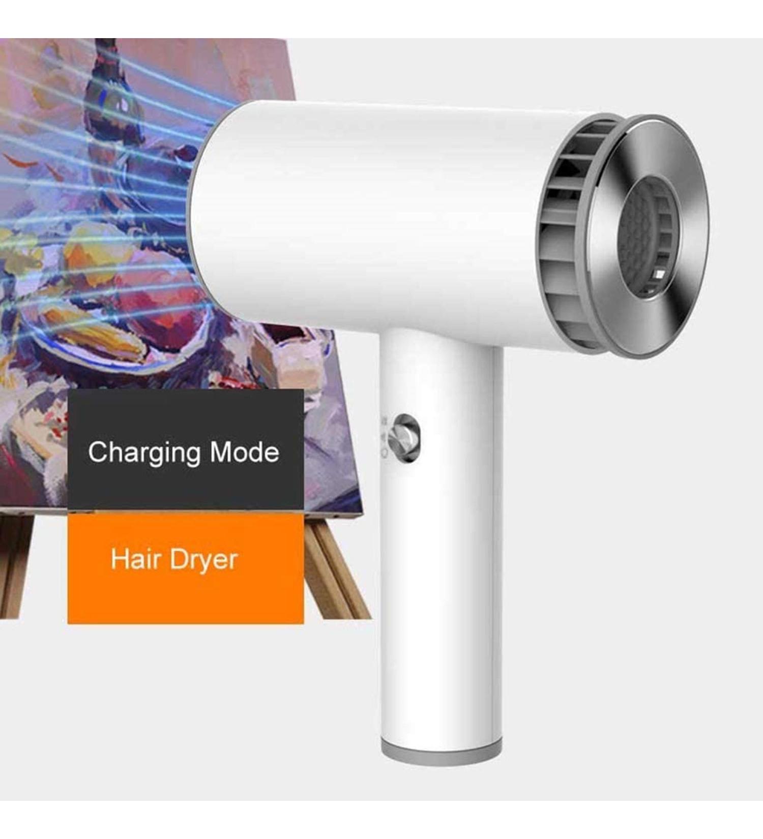 Rechargeable Blow Dryer Portable Cordless Hair Dryer w/Hot & Cold Wind Wireless Hair Dryer for Travel School Pet Care Hairdressing Oil Painting Drying Tools - Buy Online on GoSupps.com