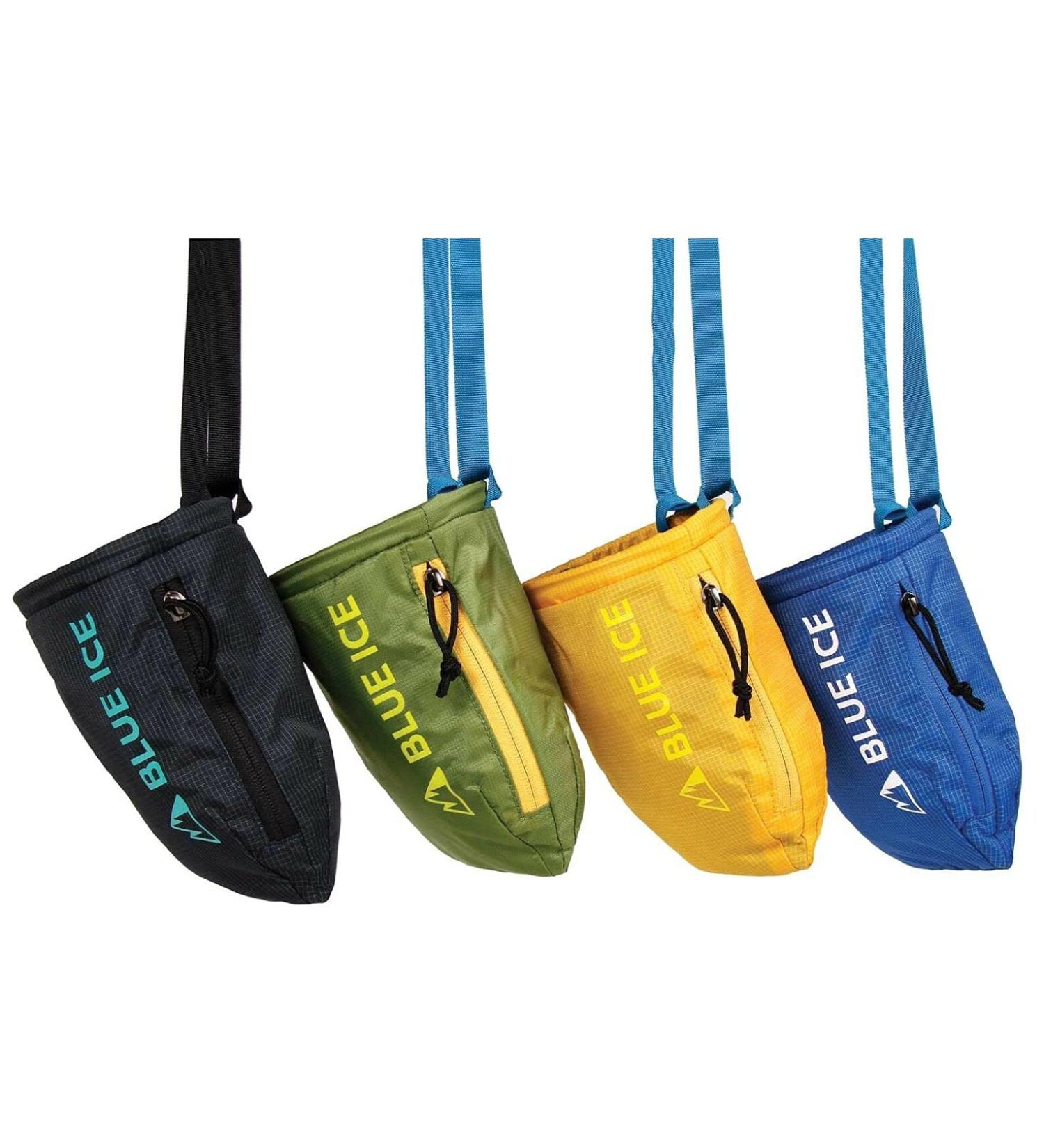 Blue Ice Sender Chalkbag Yellow