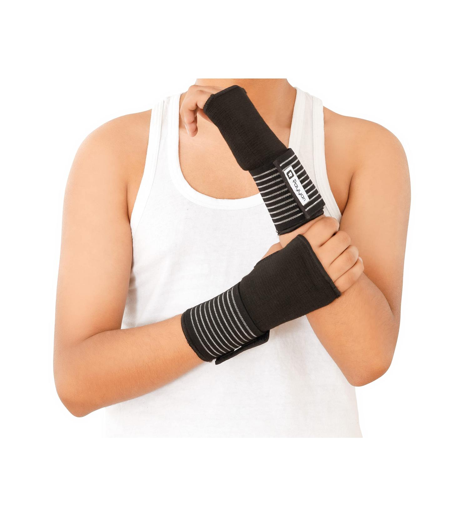 Rayyan Wrist & Palm Support Sleeves - Tendonitis Arthritis Pain Relief Brace for Men & Women Injury Recovery & Sports Protection Fits Left/Right Hand (Size M - Buy Online on GoSupps.com