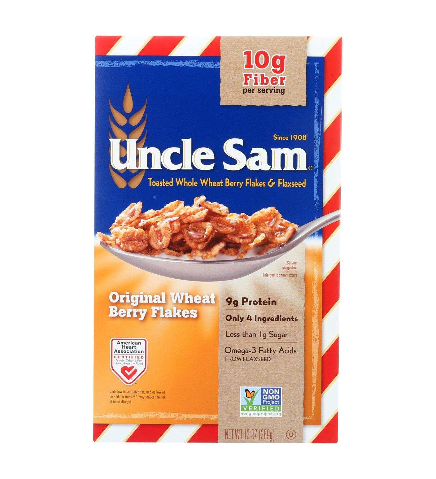 Uncle Sam Cereal Cereal - Original - Family Size - 13 Oz - Case Of 12
