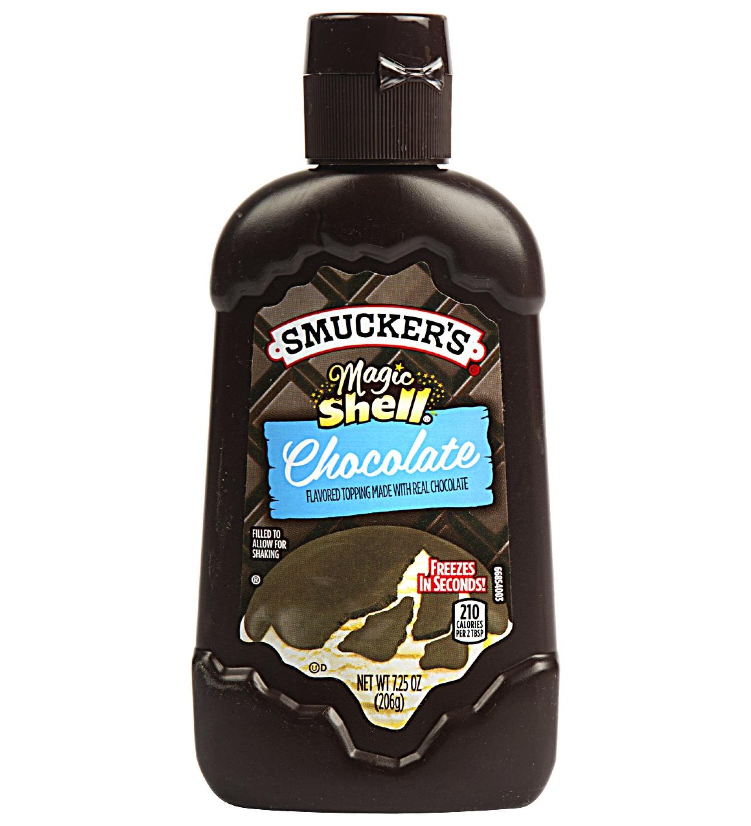 SMUCKERS MAGIC SHELL CHOCOLATE ICE CREAM DESSERT TOPPING 206g
