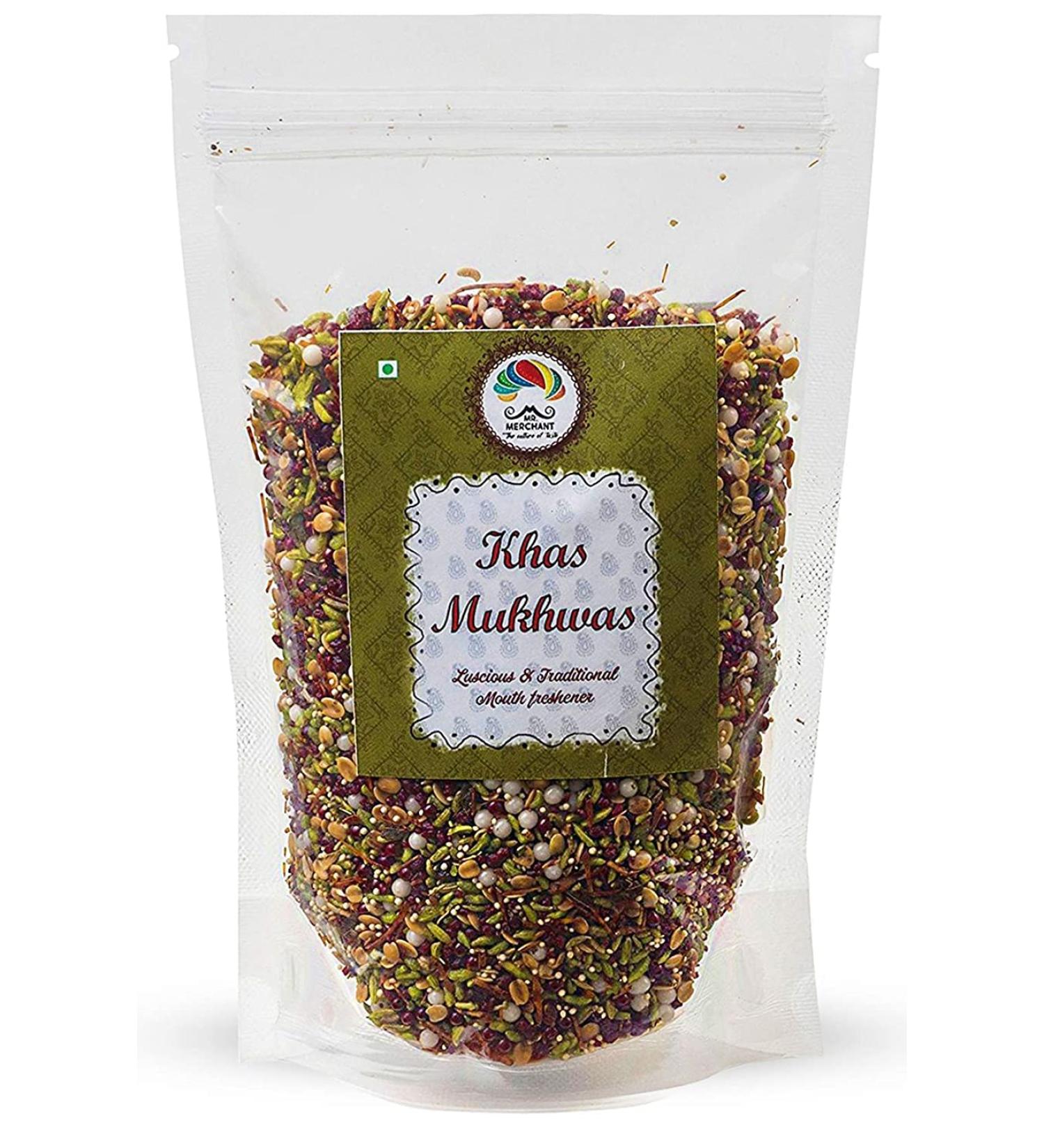 Mr. Merchant Banarasi Meetha Mix Mukhwas Mouth Freshener Digestive After-Meal Snack Jar Pack 300gm_Packing May Vary