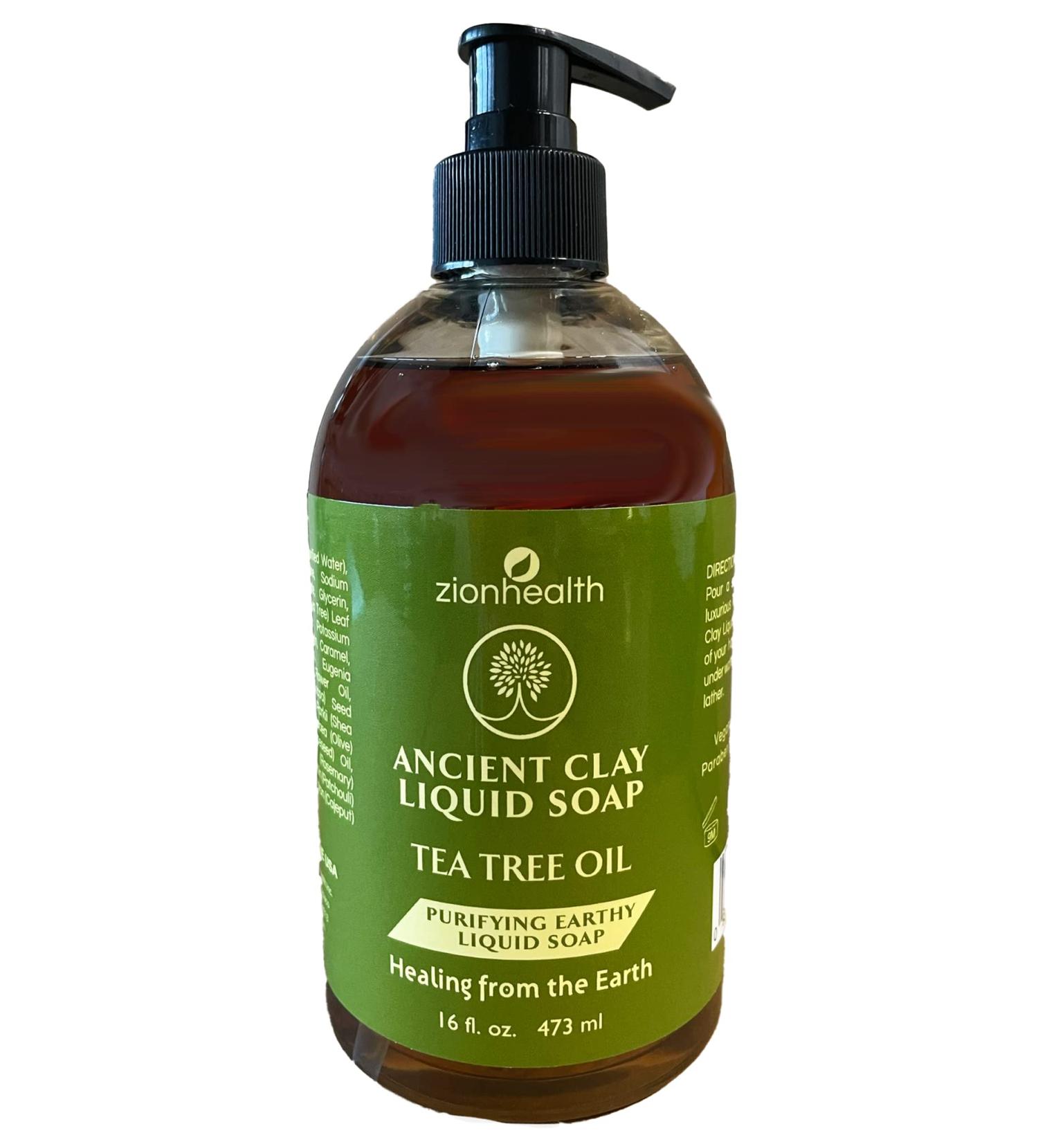 Buy Clay Liquid Soap with Tea Tree - 16 oz | Zion Health | International Shipping Available - Buy Online on GoSupps.com