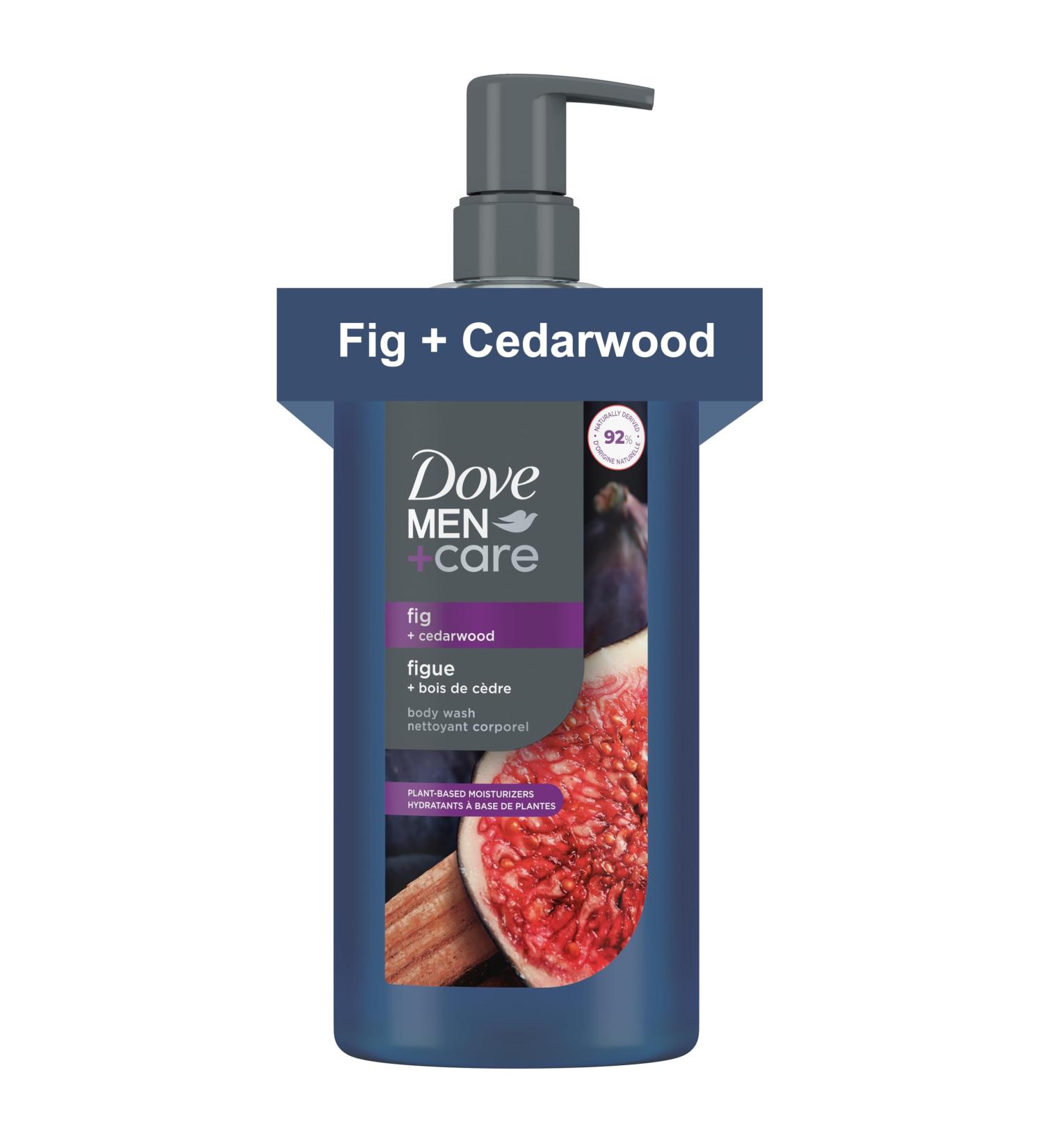 DOVE MEN + CARE Plant-Based Fig + Cedarwood Body Wash for Men For Moisturized Skin 26 Fl Oz - Buy Online on GoSupps.com