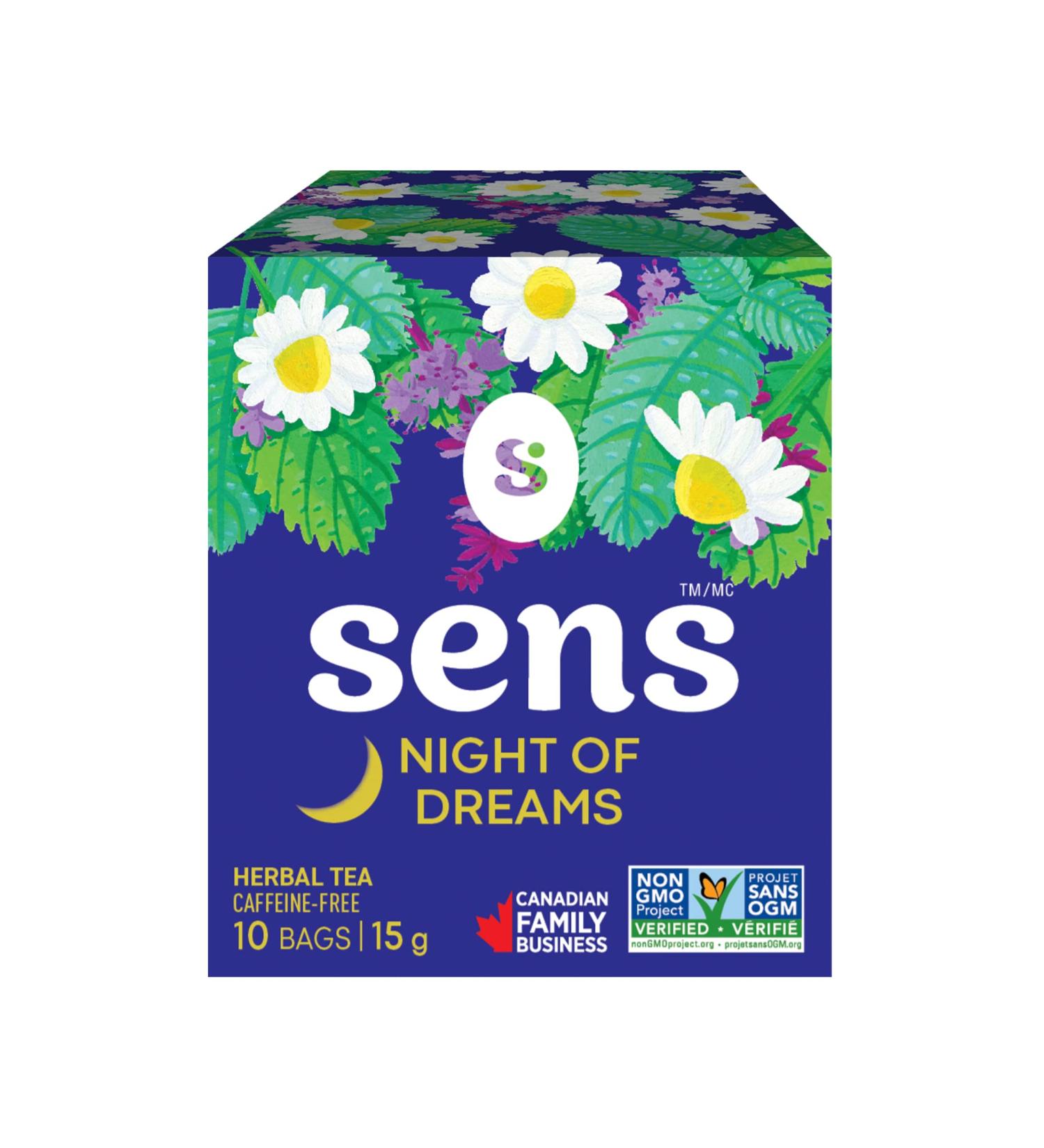 S SENS Herbal Tea Night Of Dreams Non-Gmo Kosher Gluten-Free 10 Count 15 0g - Buy Online on GoSupps.com