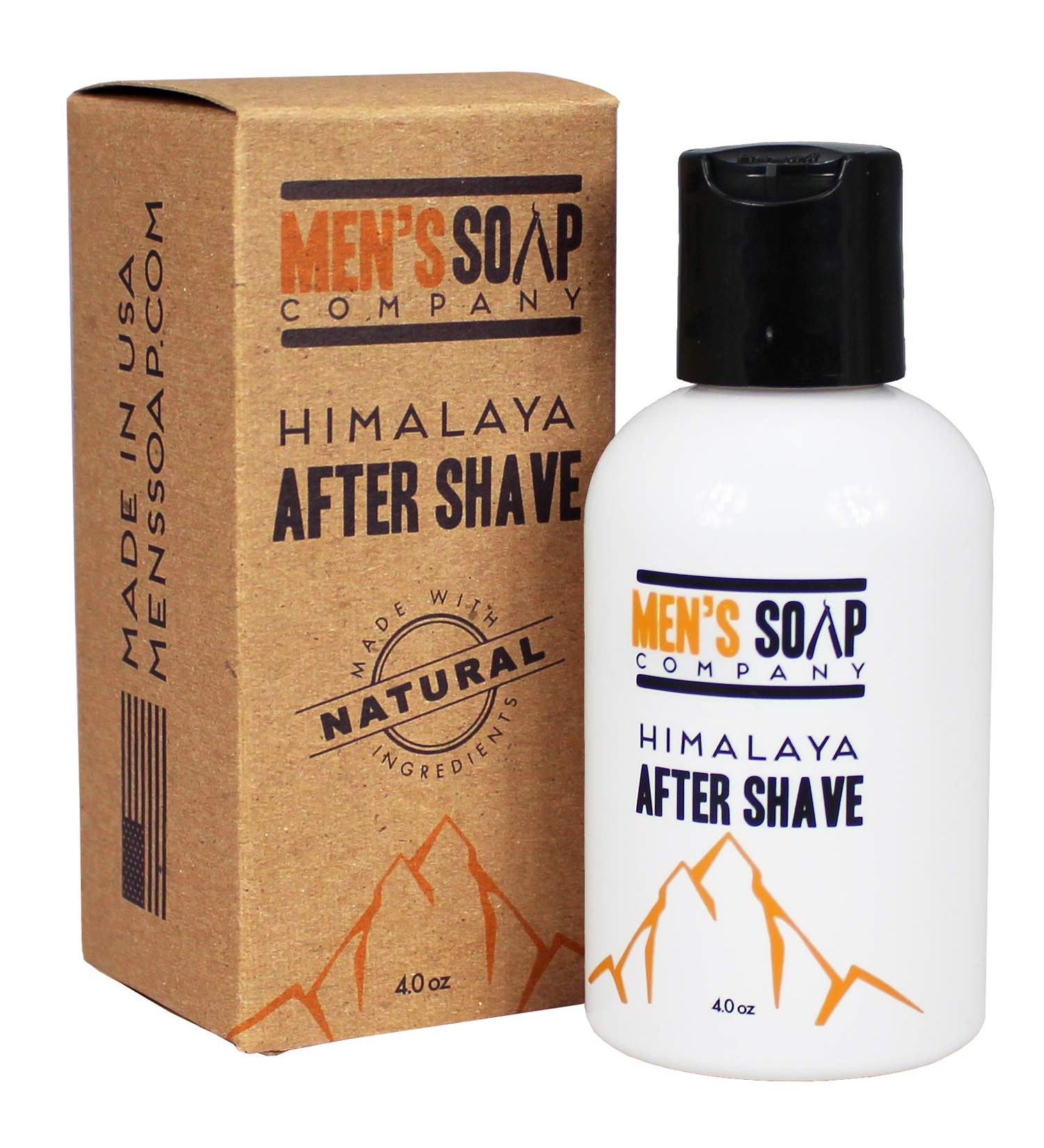 Organic Vegan Men's Aftershave Balm 4.0 oz - Soothing Post Shave Lotion for Sensitive Skin, Razor Burn Relief, Calms Irritation & Cools Skin - Himalaya - Buy Online on GoSupps.com