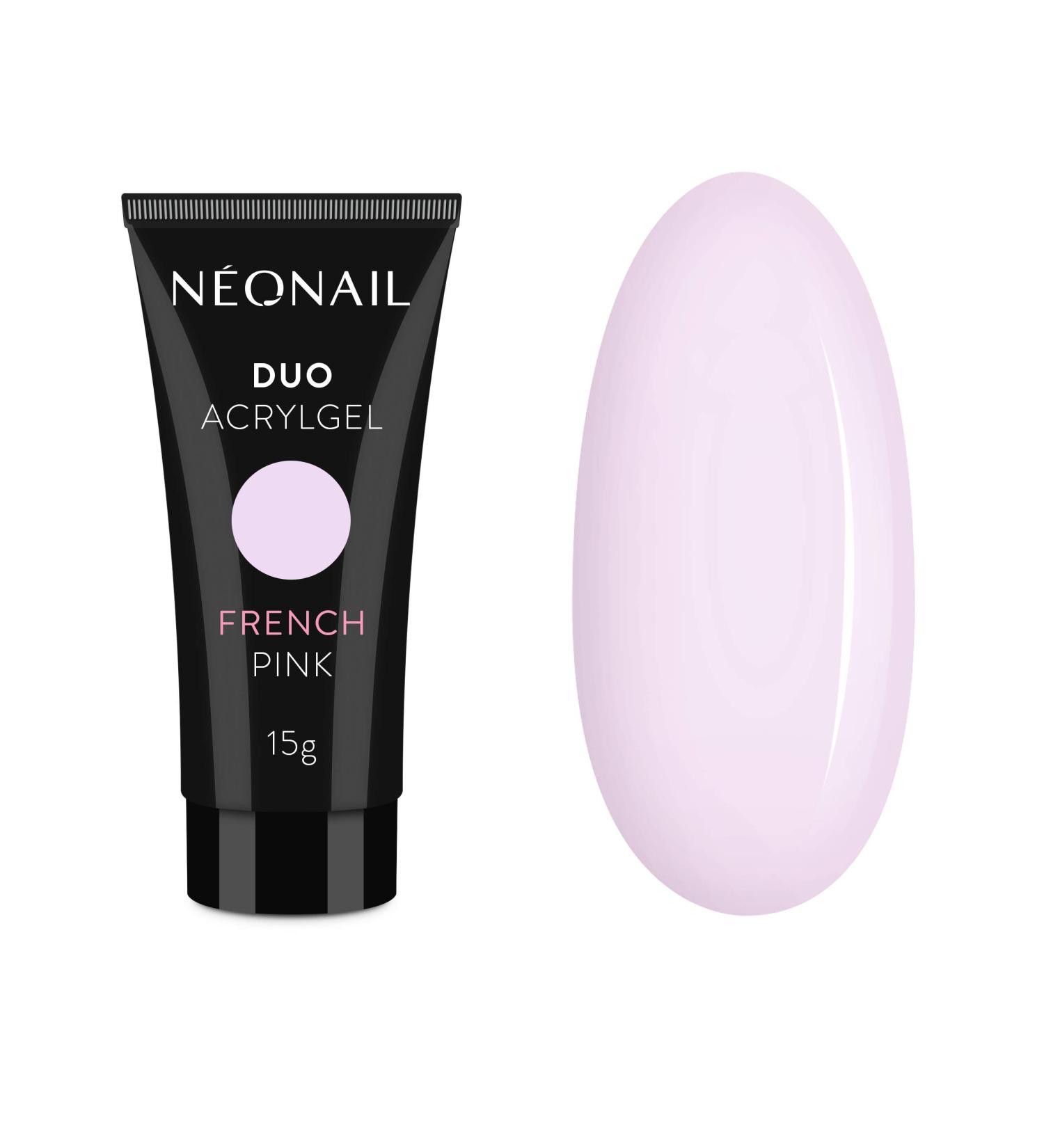 NeoNail Professional Duo Acrylic Gel 15g Nail Extension Artificial Nails Nail Modeling Building Gel Builder Gel (FRENCH PINK)