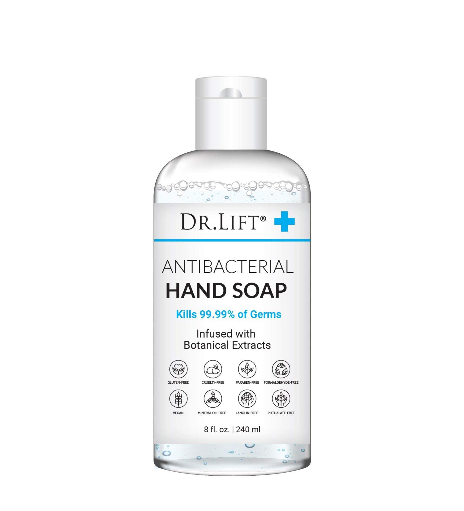 Antibacterial Hand Soap 8 oz - Gentle & Effective