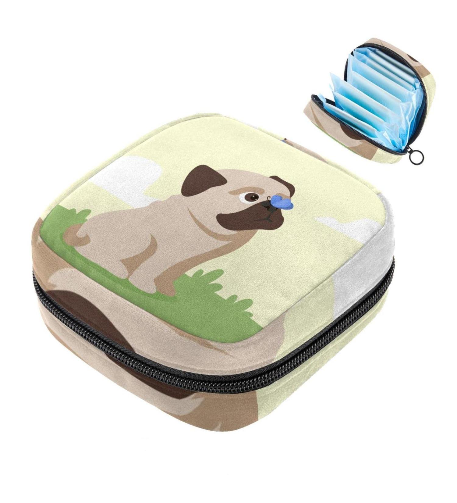 Buy Women's Portable Napkin Storage Bag for Dogs & Pugs | Menstrual Cup & Breastfeeding Pillow Holder Perfect for Teens & Girls - Buy Online on GoSupps.com