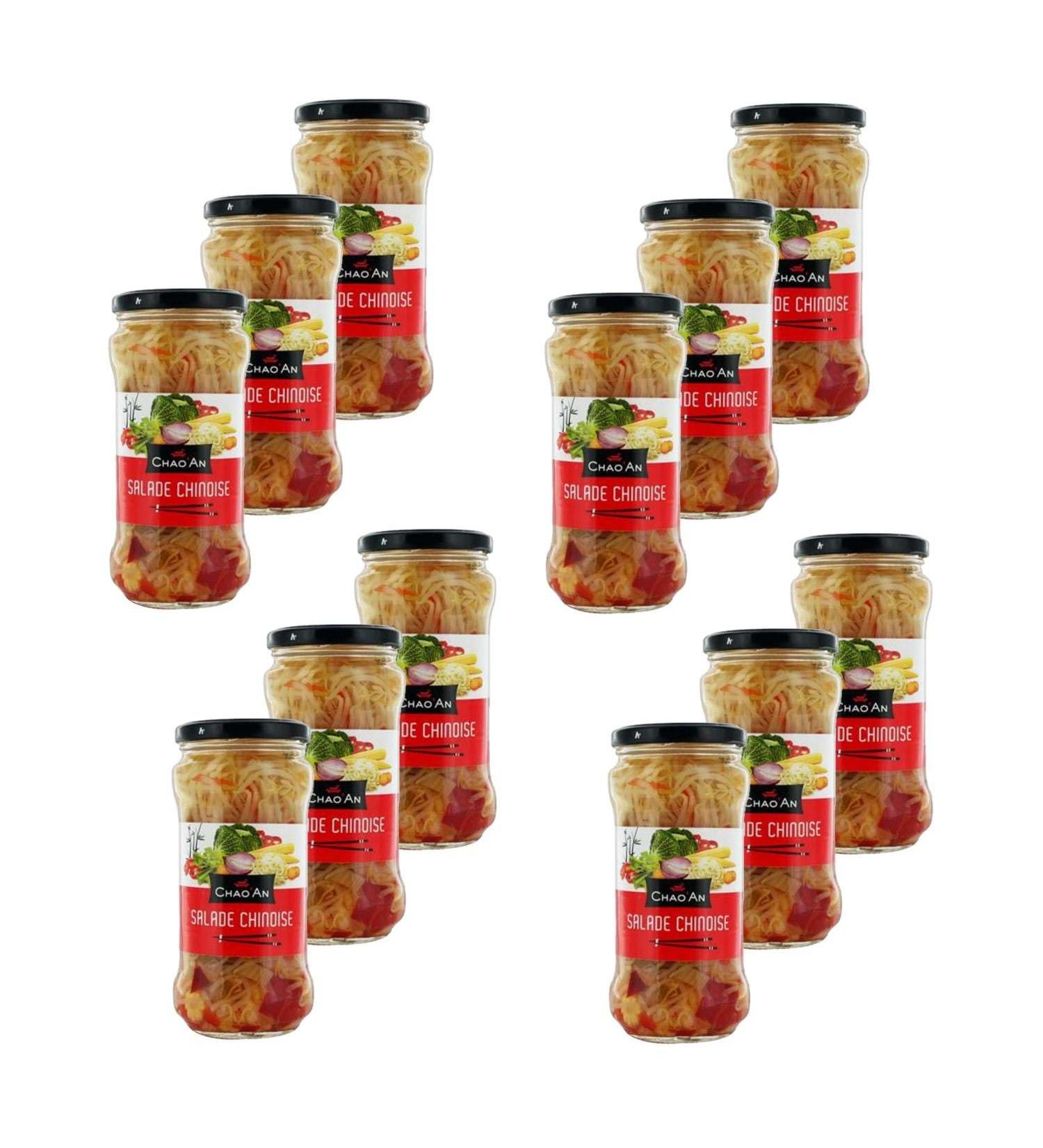 Lot 12x Chinese salad - 370ml jar