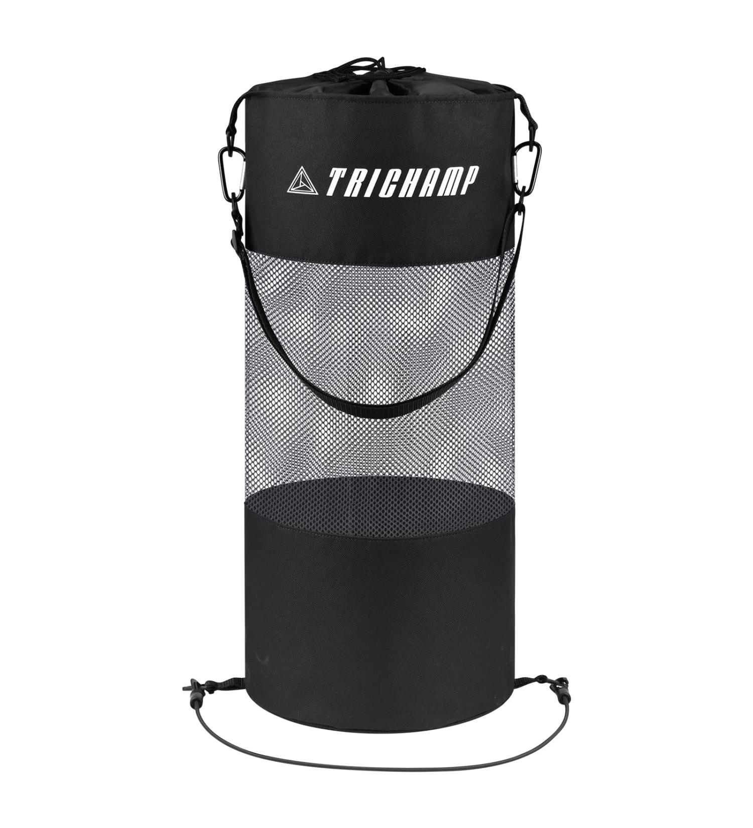 Portable Mesh Boat Trash Bag | Reusable Pontoon Boat & Kayak Accessories - Black - Buy Online on GoSupps.com