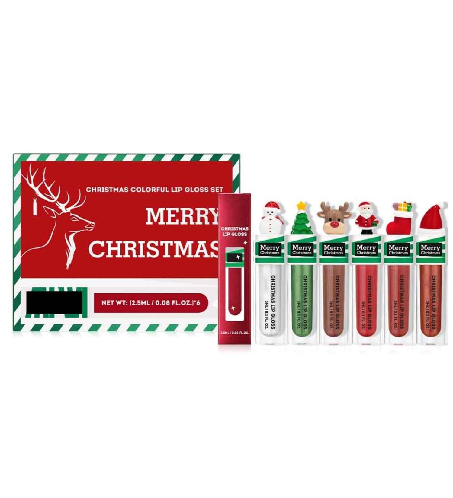 Christmas Lipstick Set Christmas Lip Makeup Kit Christmas Lip Gloss Set Lip Stain Set For Women Christmas Moisturizing Lip Gloss - Buy Online on GoSupps.com