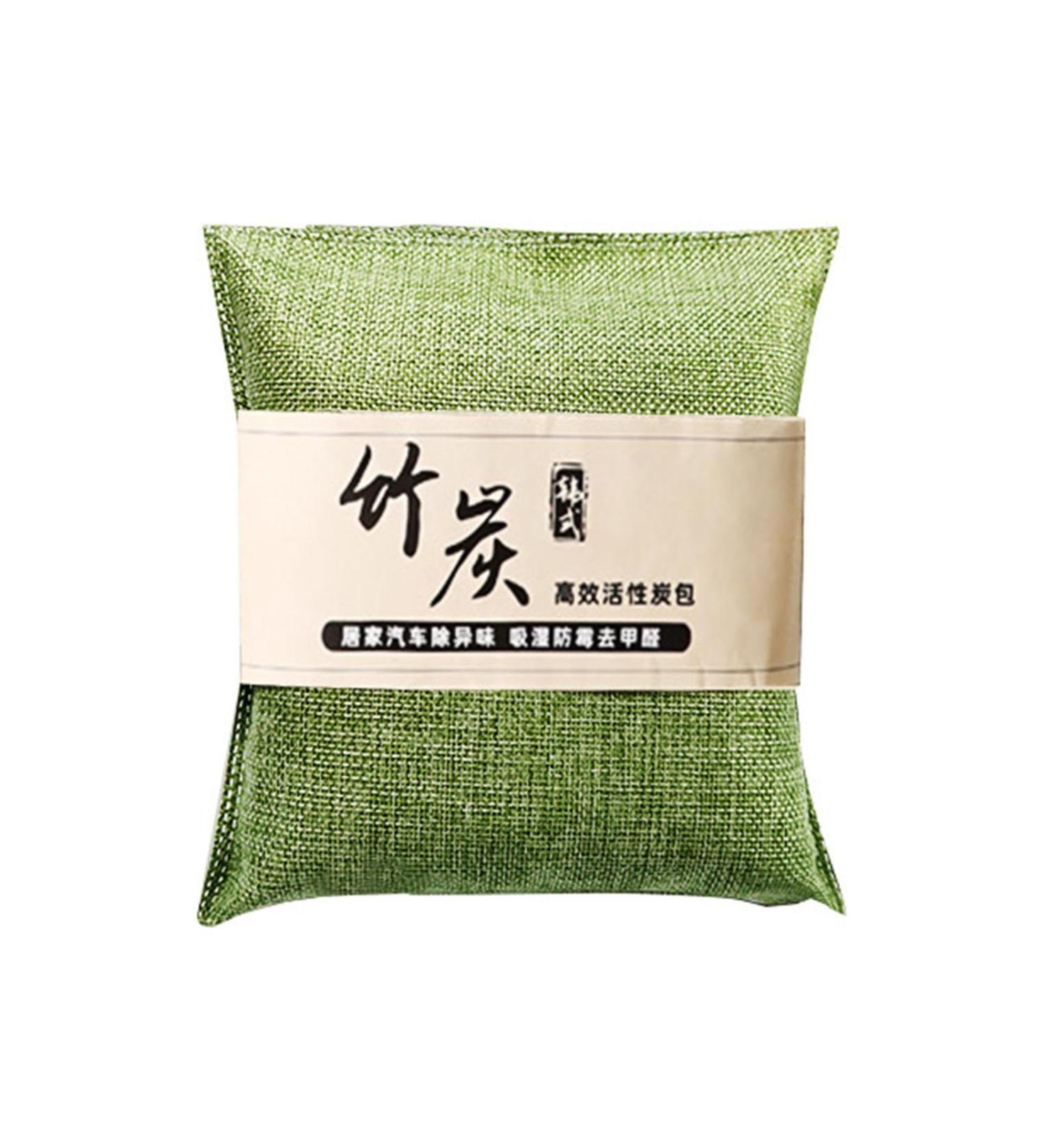 Charcoal Deodorizer | Odor Eliminating Bag for Car Home | Moisture Absorber Janitorial Sanitation Supplies for Cabinet Wardrobe Living Room Bedroom Closet Green - Buy Online on GoSupps.com