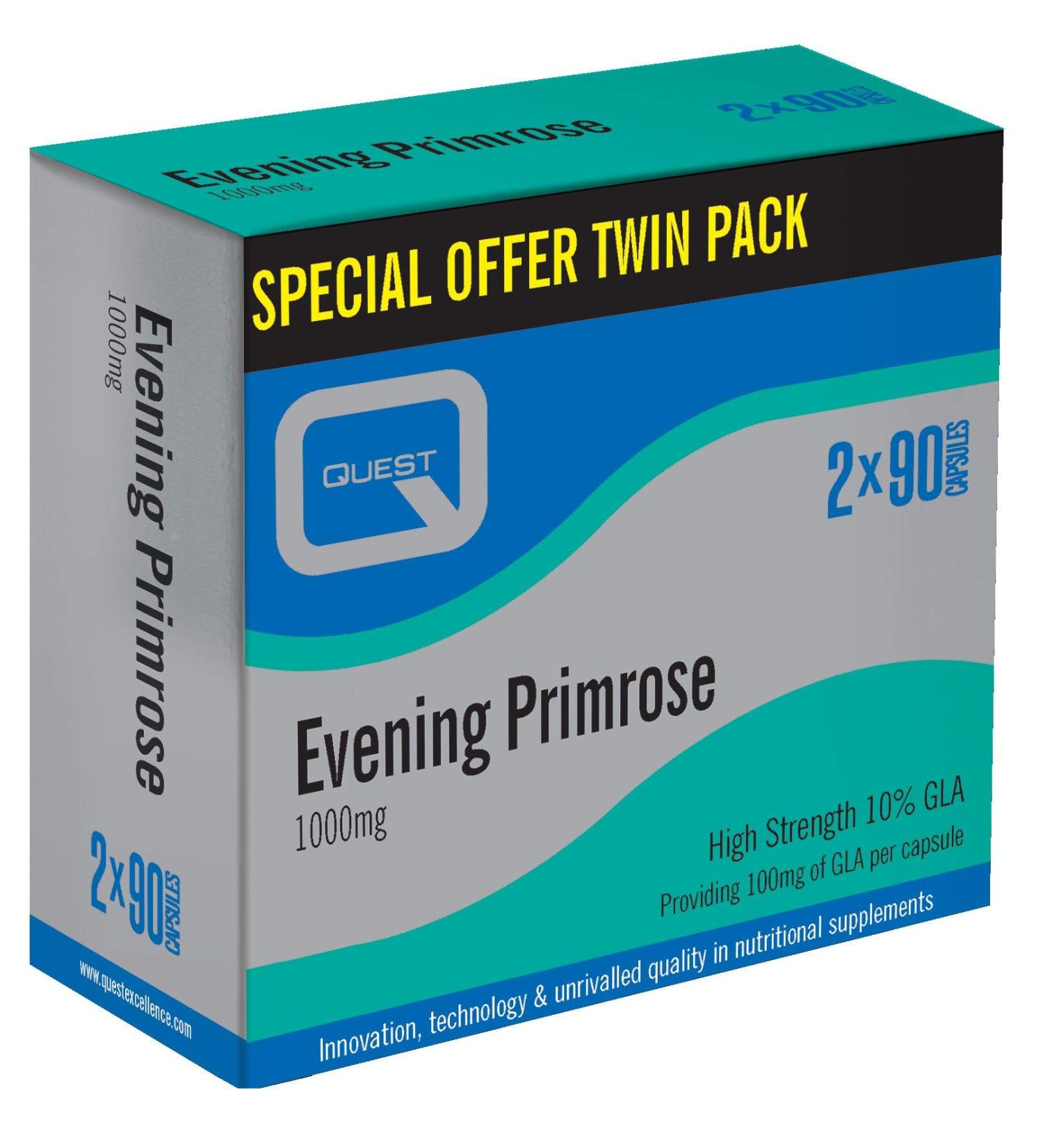 Quest Evening Primrose Oil 1000mg - 180 Capsules
