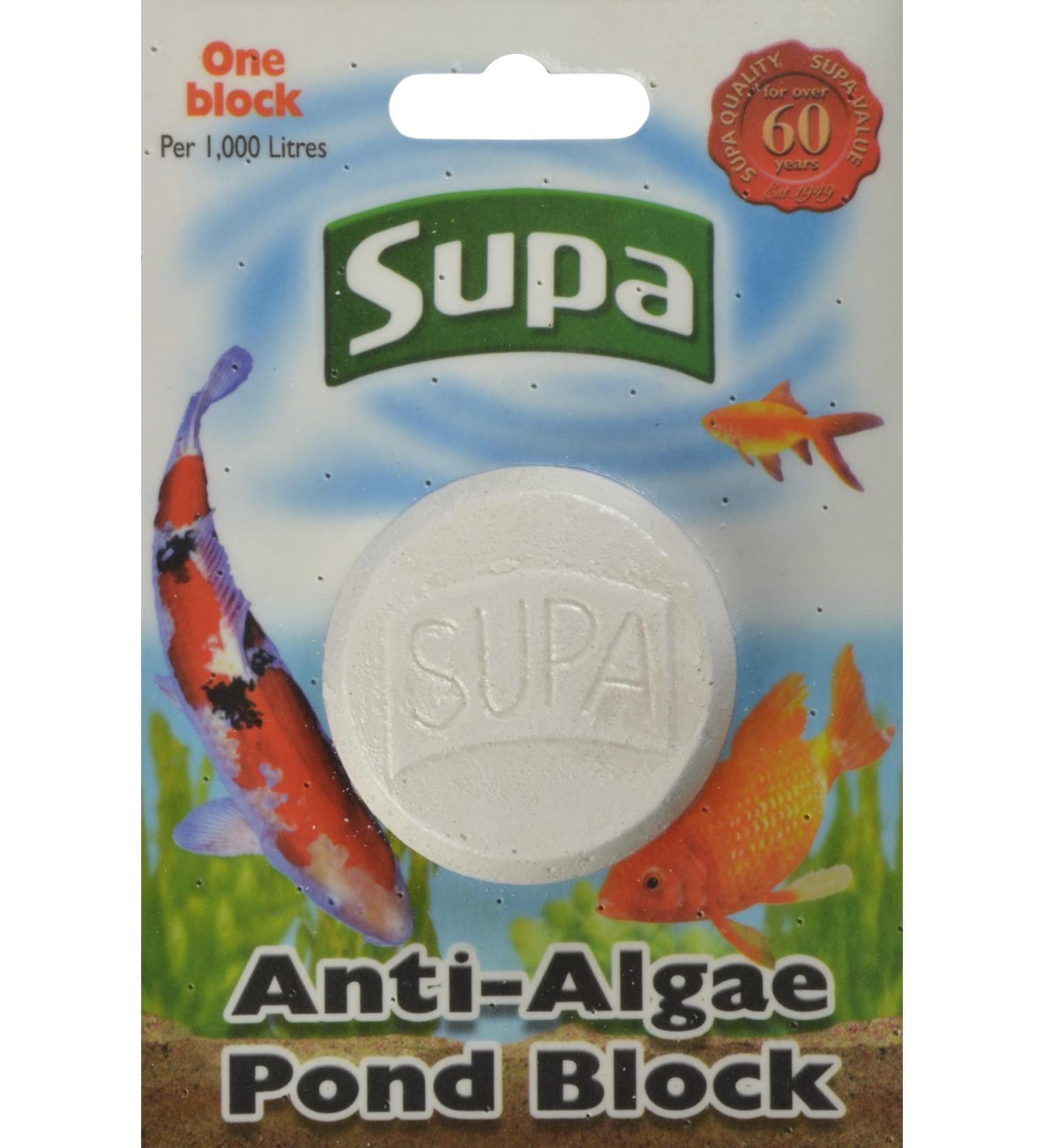 Supa Anti Algae Block The Block Slowly Dissolves Releasing Di-Methyl Urea Into The Pond Water Clearing Algae From Ponds. - Buy Online on GoSupps.com