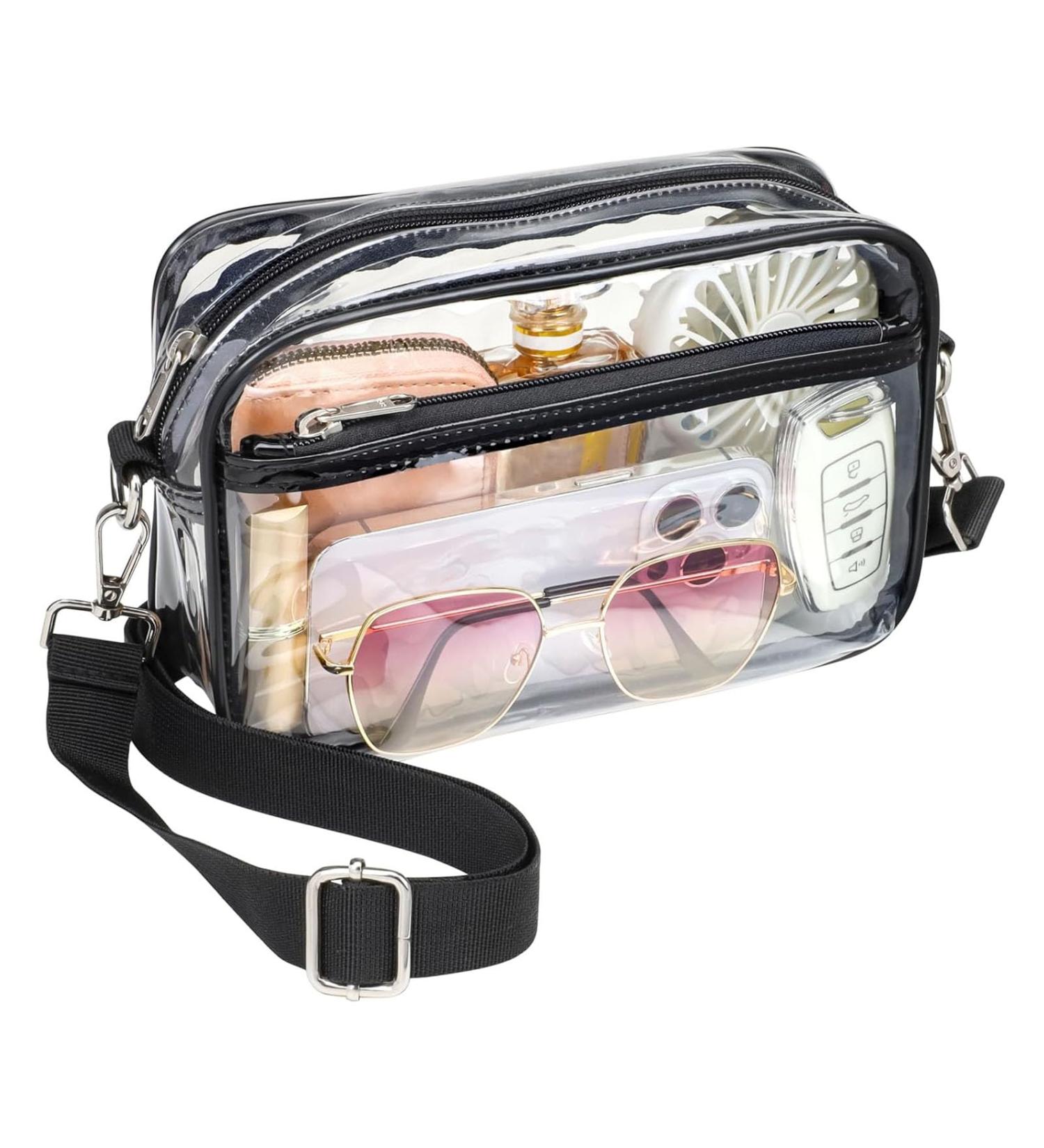Octdient Transparent Concert Bag for Women | PVC Waterproof Stadium Shoulder Bag with Adjustable Strap | Ideal for Money Exchange - Buy Online on GoSupps.com