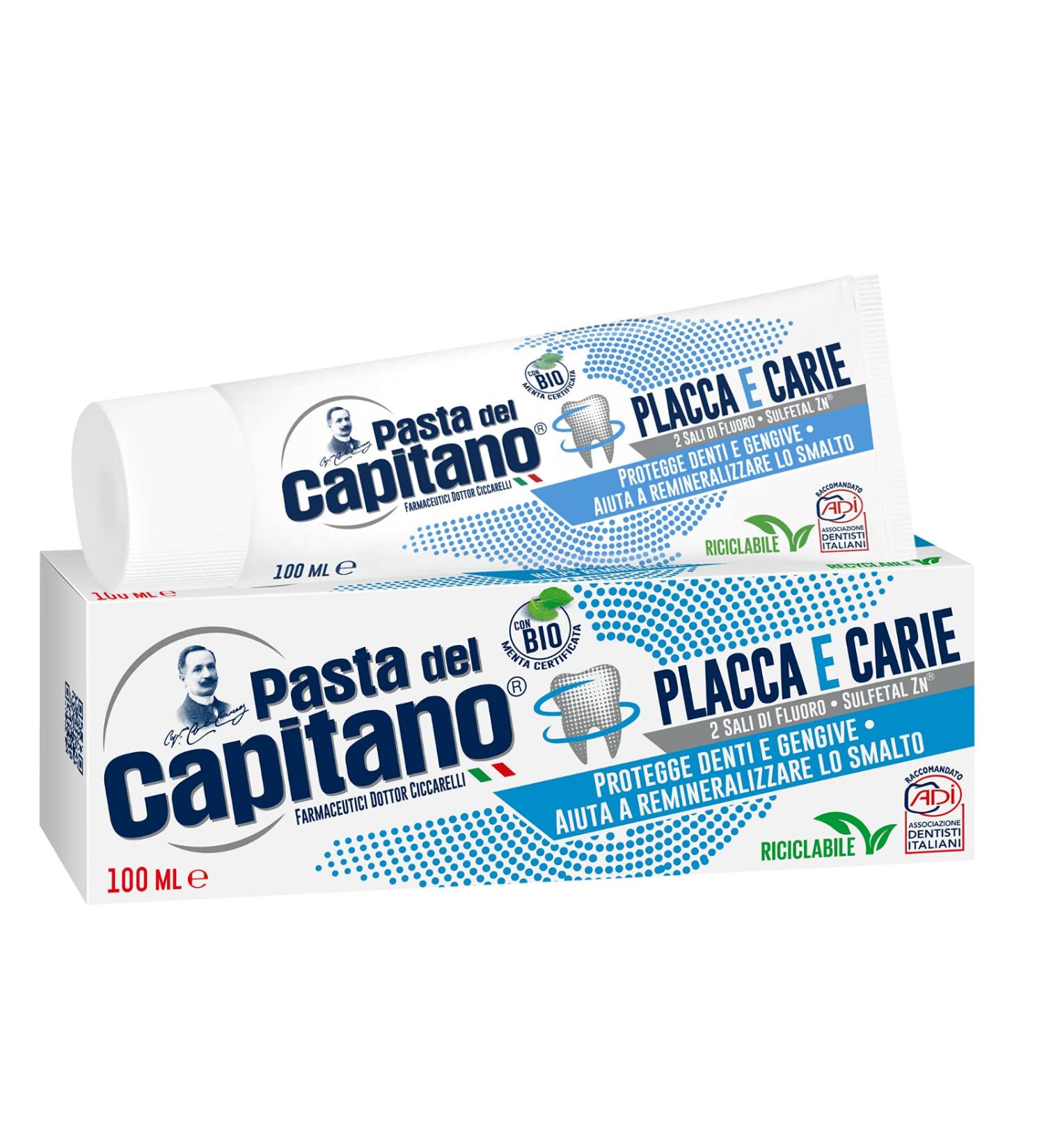PASTA DEL CAPITANO 1905 Captain's Plaque and Carie Toothpaste 100 ml