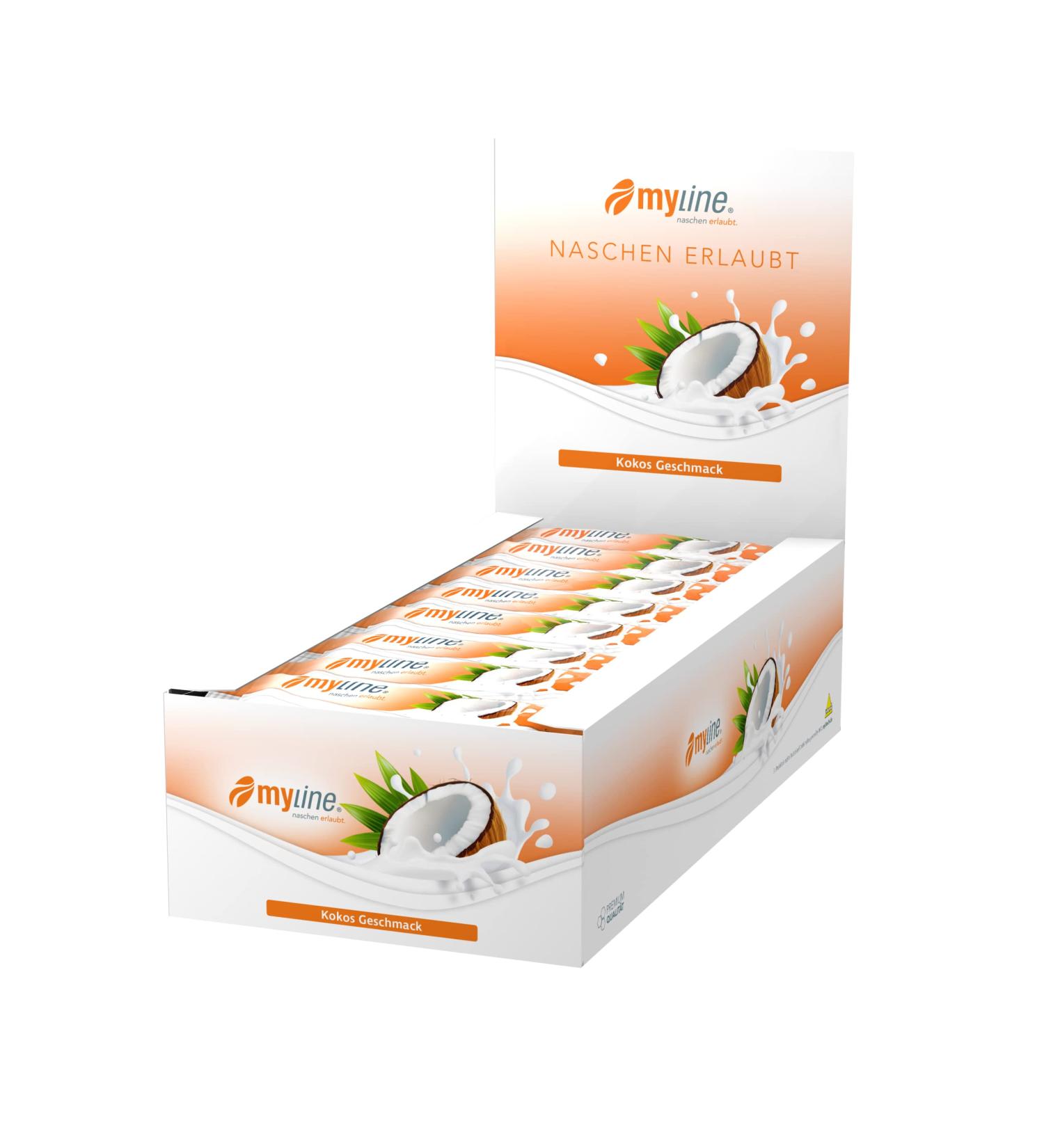 myline bar box coconut 24 x 40 coconut 1 piece (pack of 24)