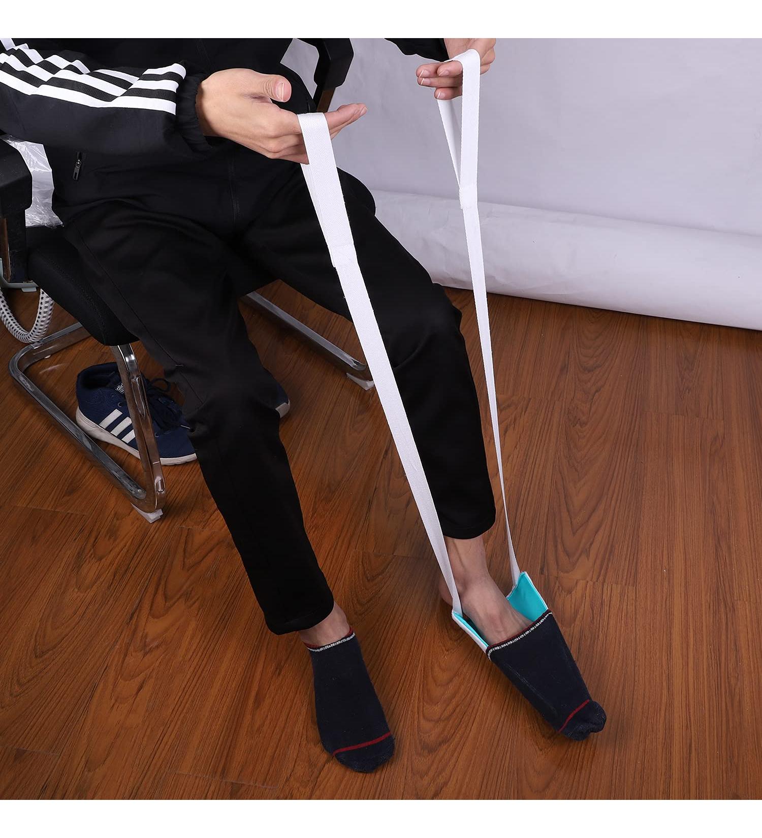 Sock and Stocking Aid for Seniors & Pregnant Women | Easy Shoe Opener & Dressing Assist - Buy Online on GoSupps.com
