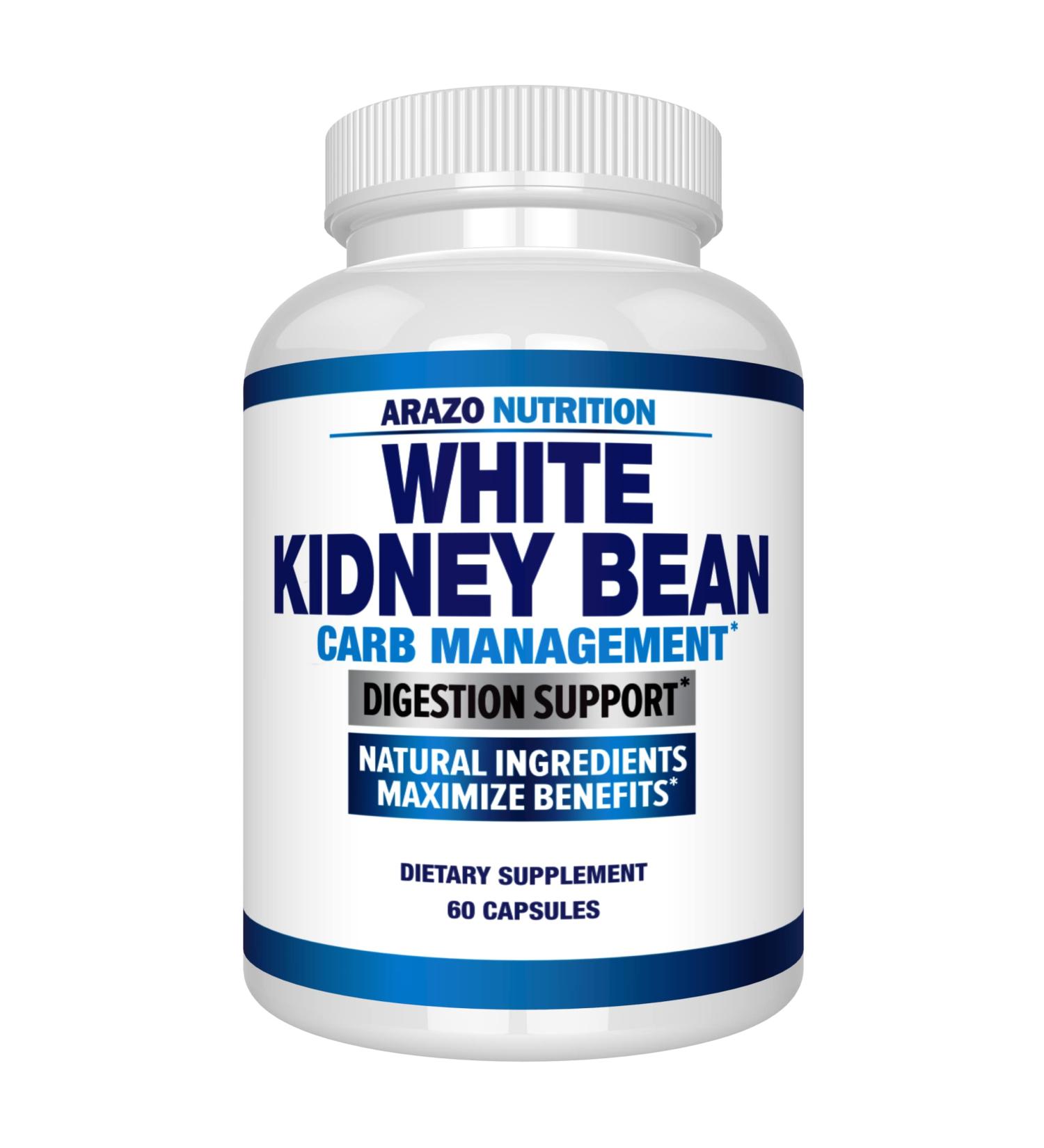 White Kidney Bean Extract - Pure Carb Blocker & Fat Absorber for Weight Support by Arazo Nutrition - Buy Online on GoSupps.com