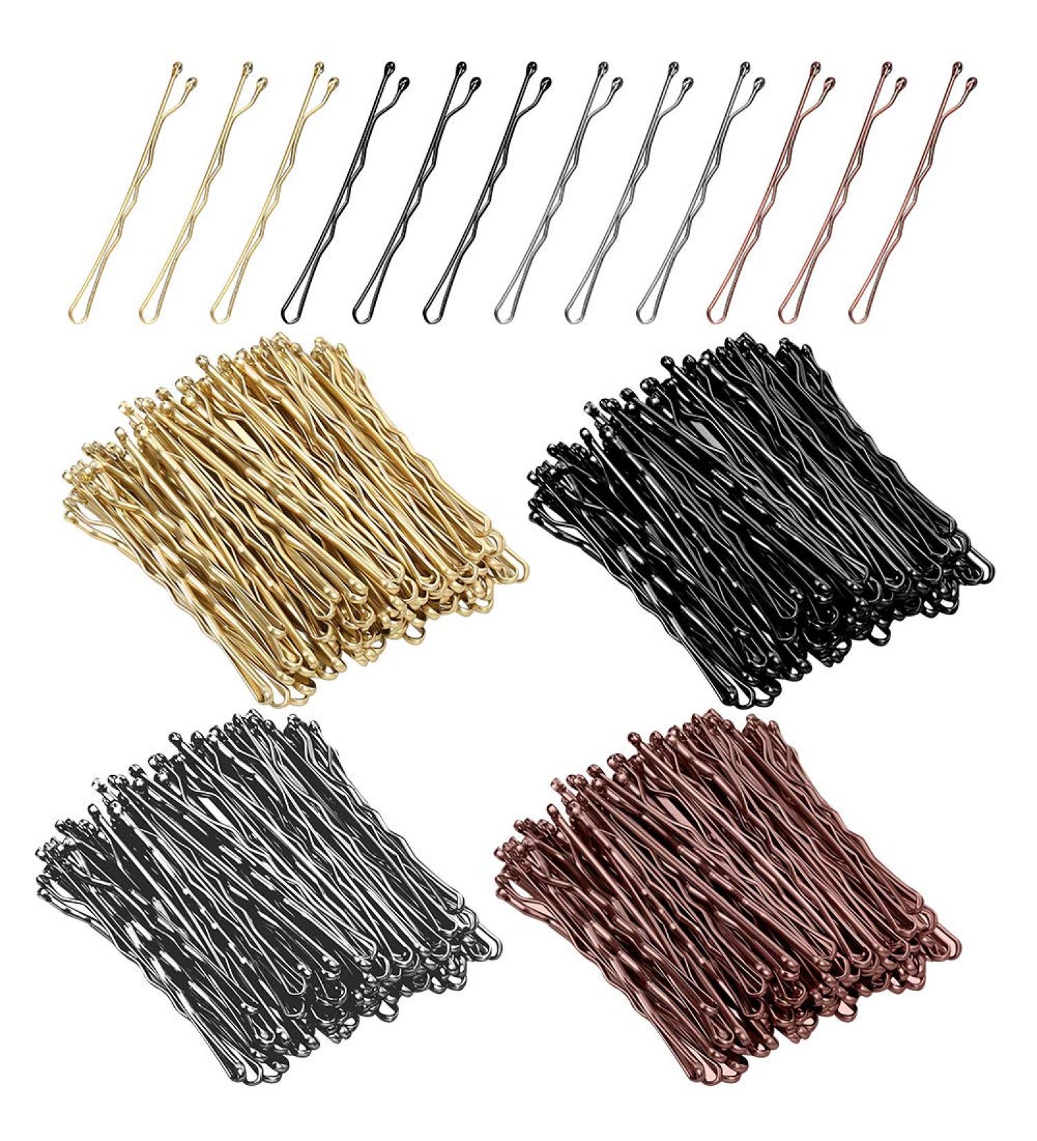 FIRDINK 400-Piece Hairpin Set | Durable Metal Hairpins for Women & Girls | Perfect for Wedding Updos & Hairdressing - Buy Online on GoSupps.com