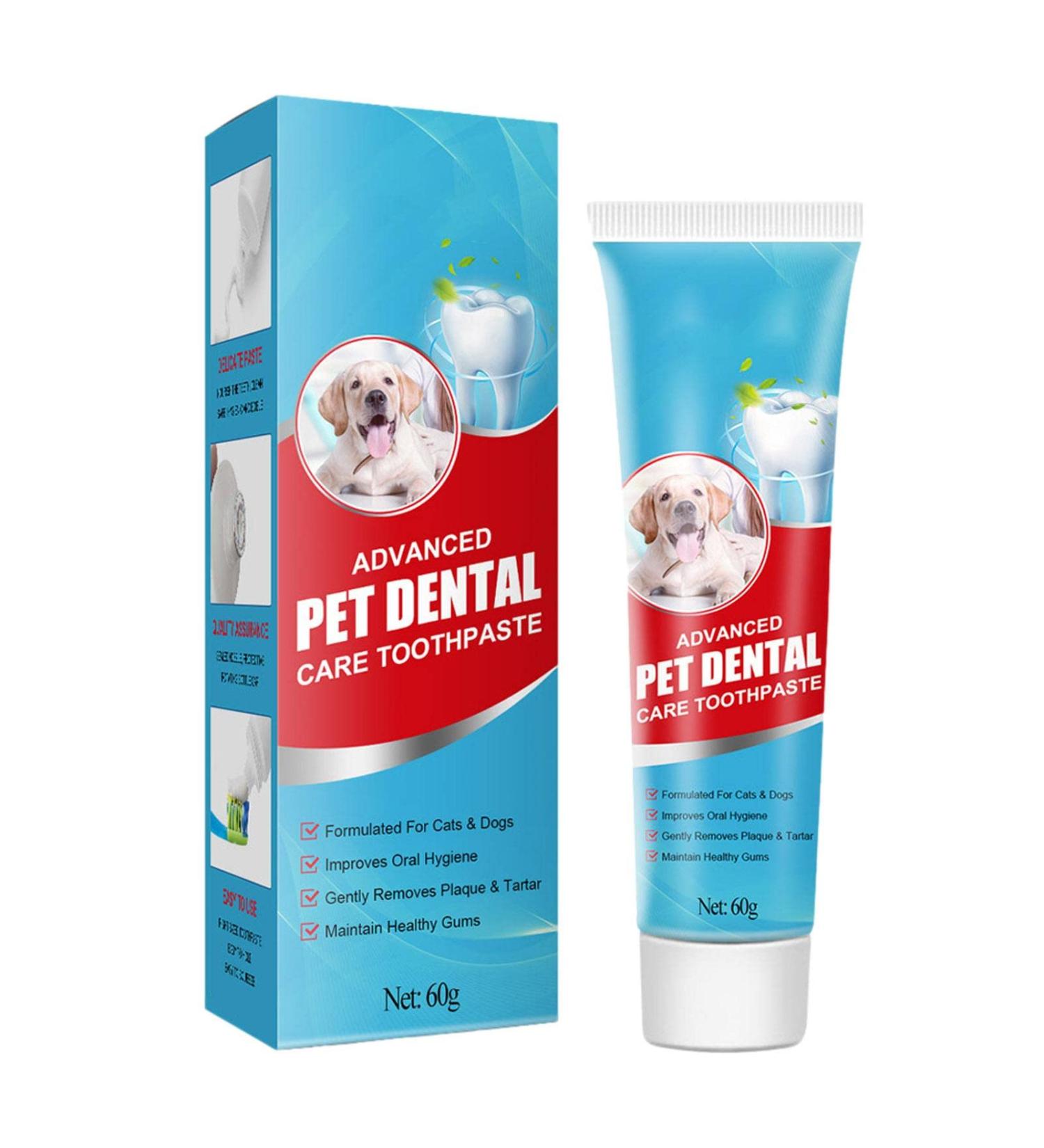 Dog Toothpaste Pet Teeth Brushing Cleaning Breath Promote Fresh Breath - 2 oz Cat Dental Care Tooth Paste Prevent Tartar Plaque | Oral Care Restore Luster for Puppy Kitten 12b - Buy Online on GoSupps.com